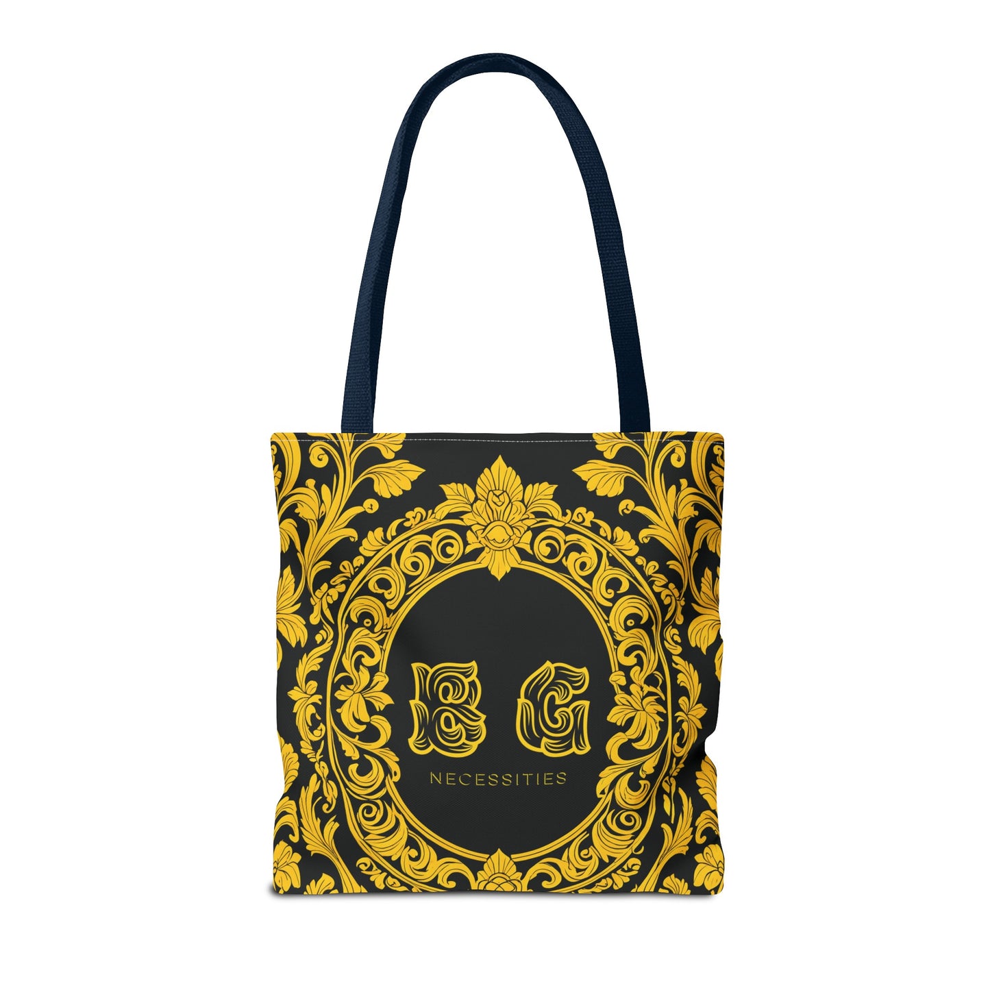 Burning Guitars Necessities Black & Yellow Vintage Tote Bag