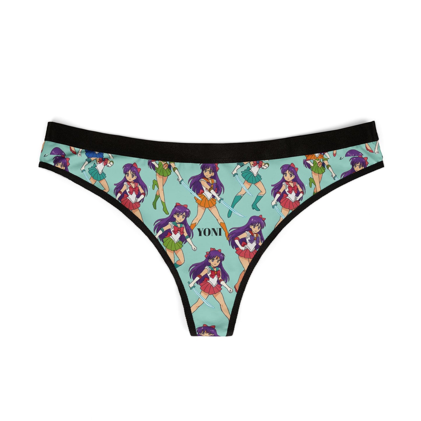 YONI Anime Sky Blue Women's Thongs