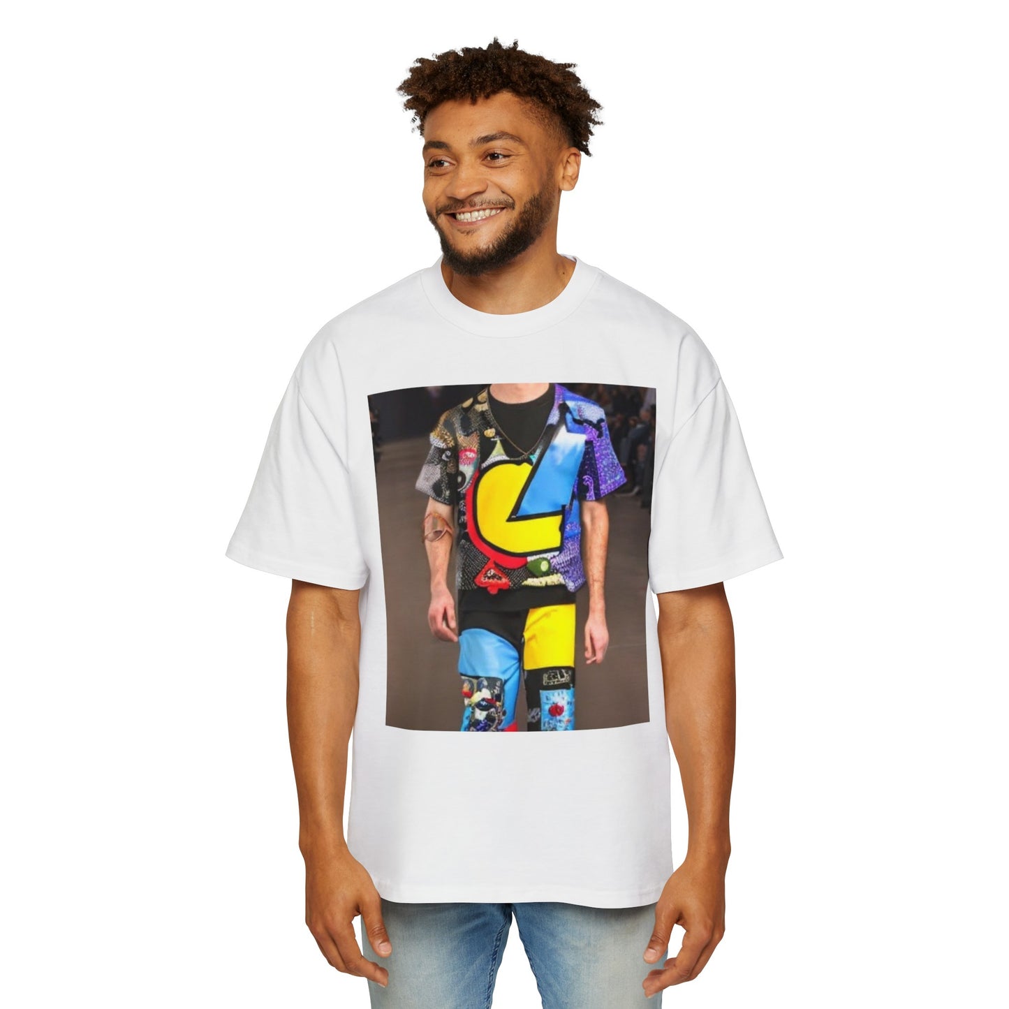 Fashion Week Men's Heavy Oversized Tee by Burning Guitars