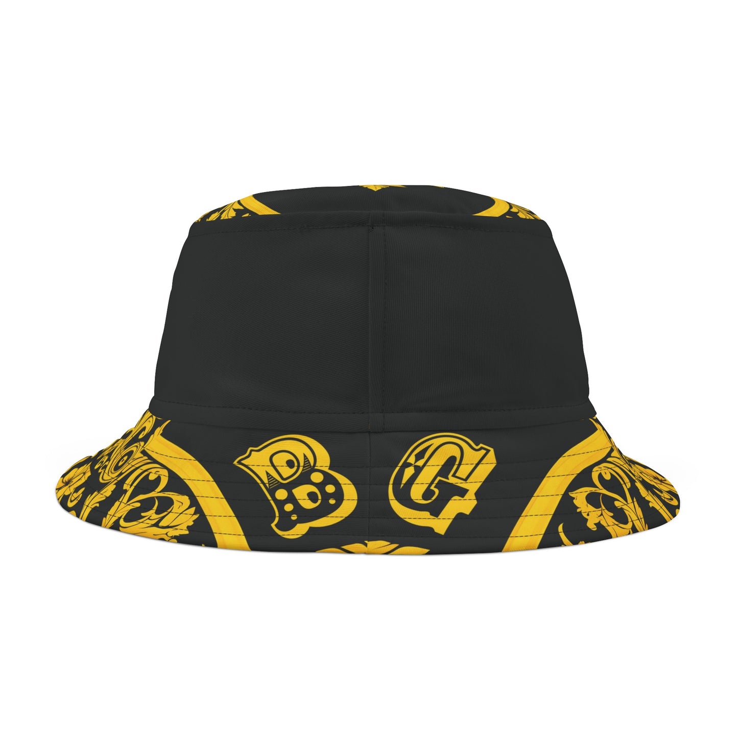 Burning Guitars Necessities Black & Yellow Vintage Bucket Hat