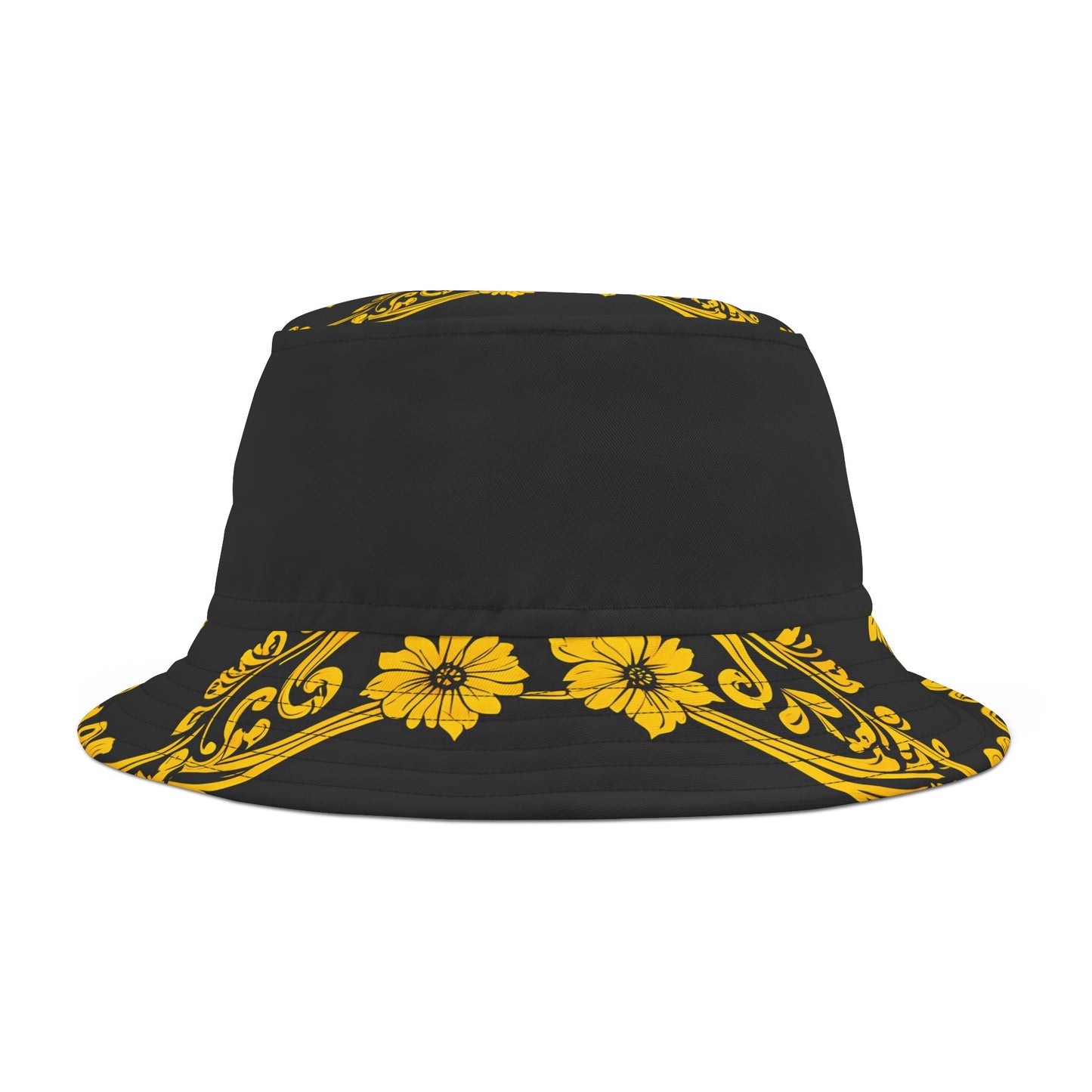 Burning Guitars Necessities Black & Yellow Vintage Bucket Hat