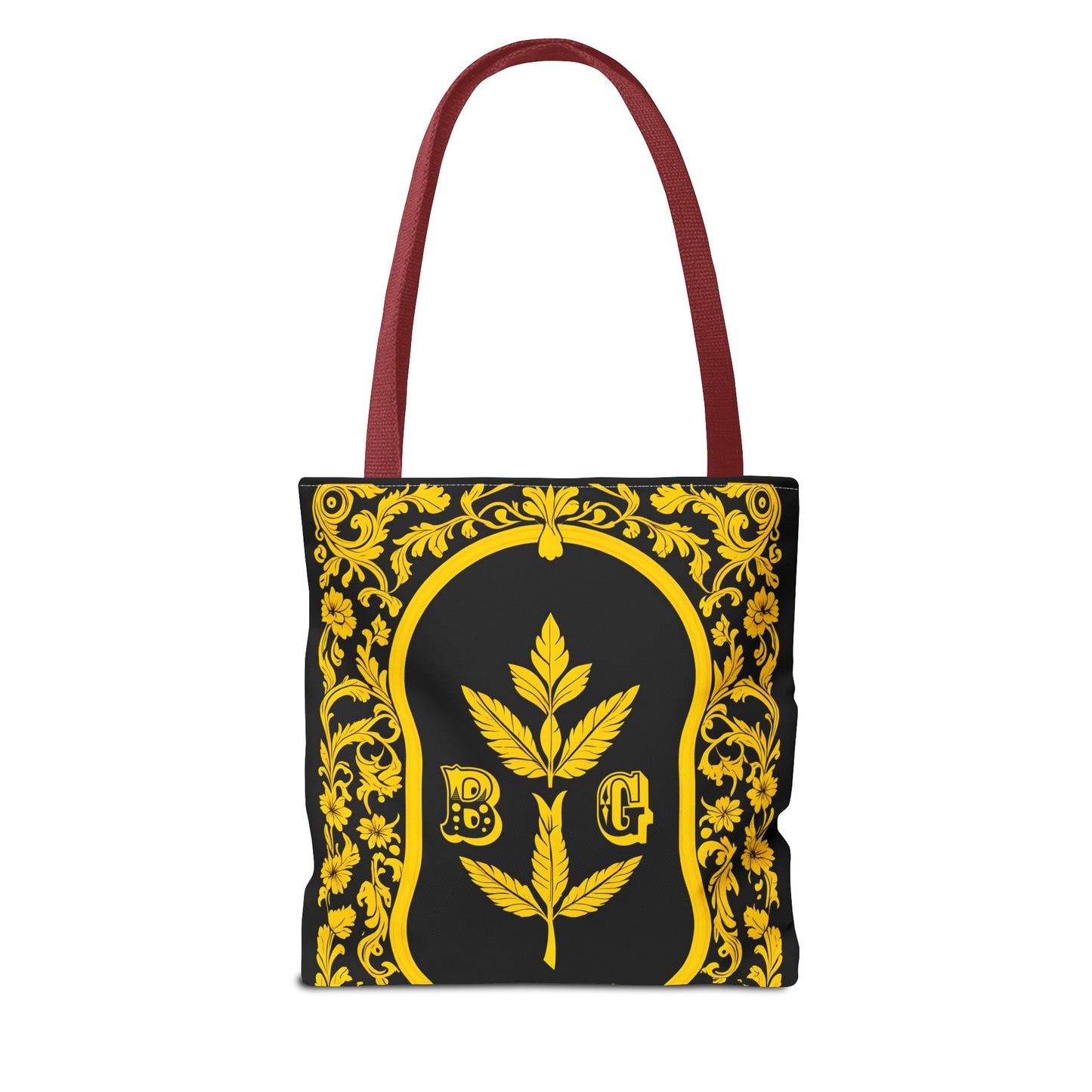Burning Guitars Necessities Black & Yellow Vintage Tote Bag