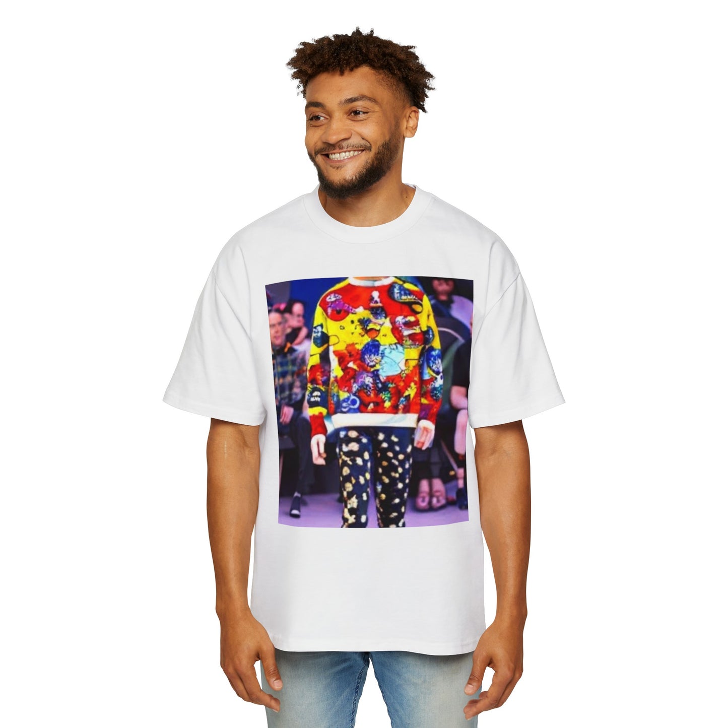 Fashion Week Men's Heavy Oversized Tee by Burning Guitars
