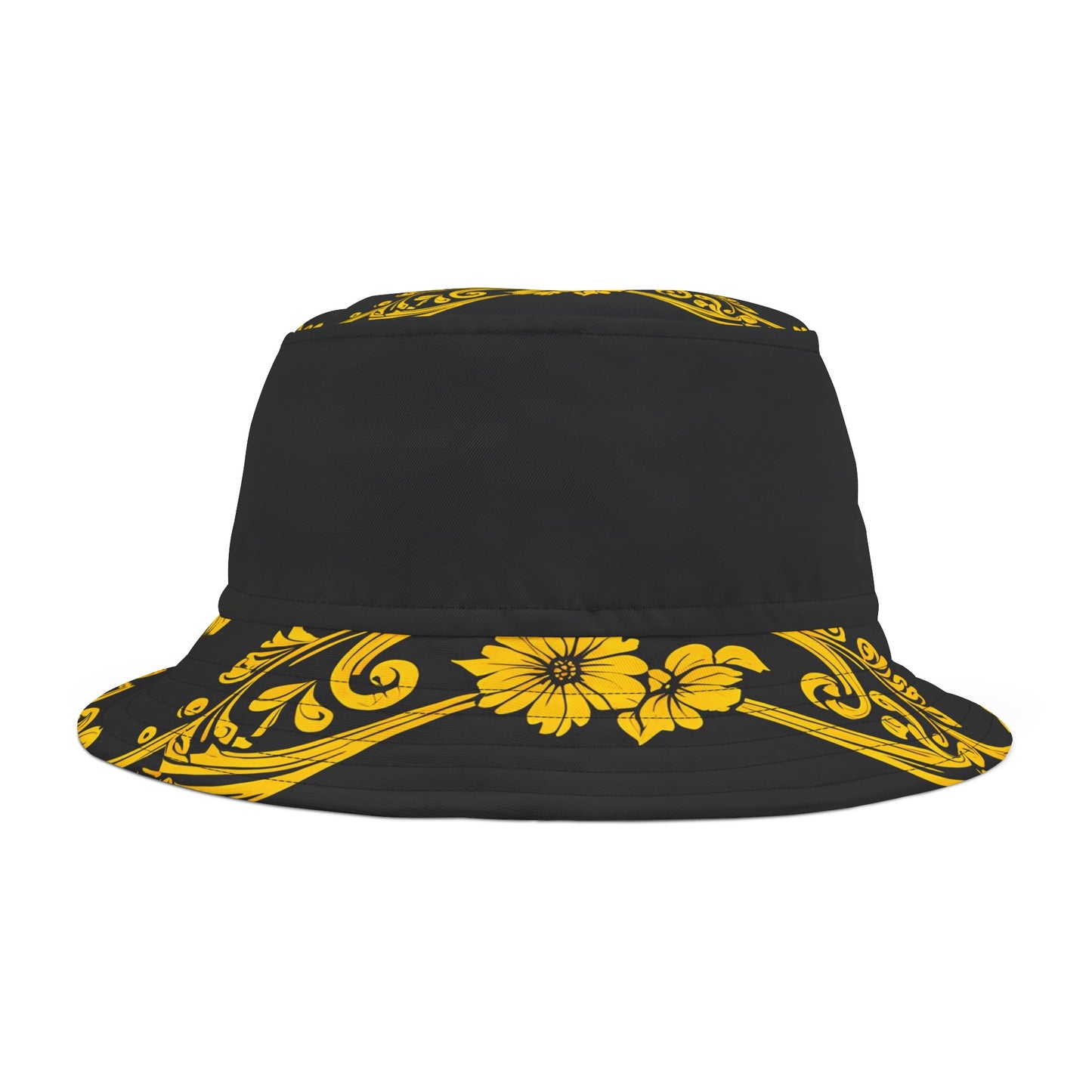 Burning Guitars Necessities Black & Yellow Vintage Bucket Hat