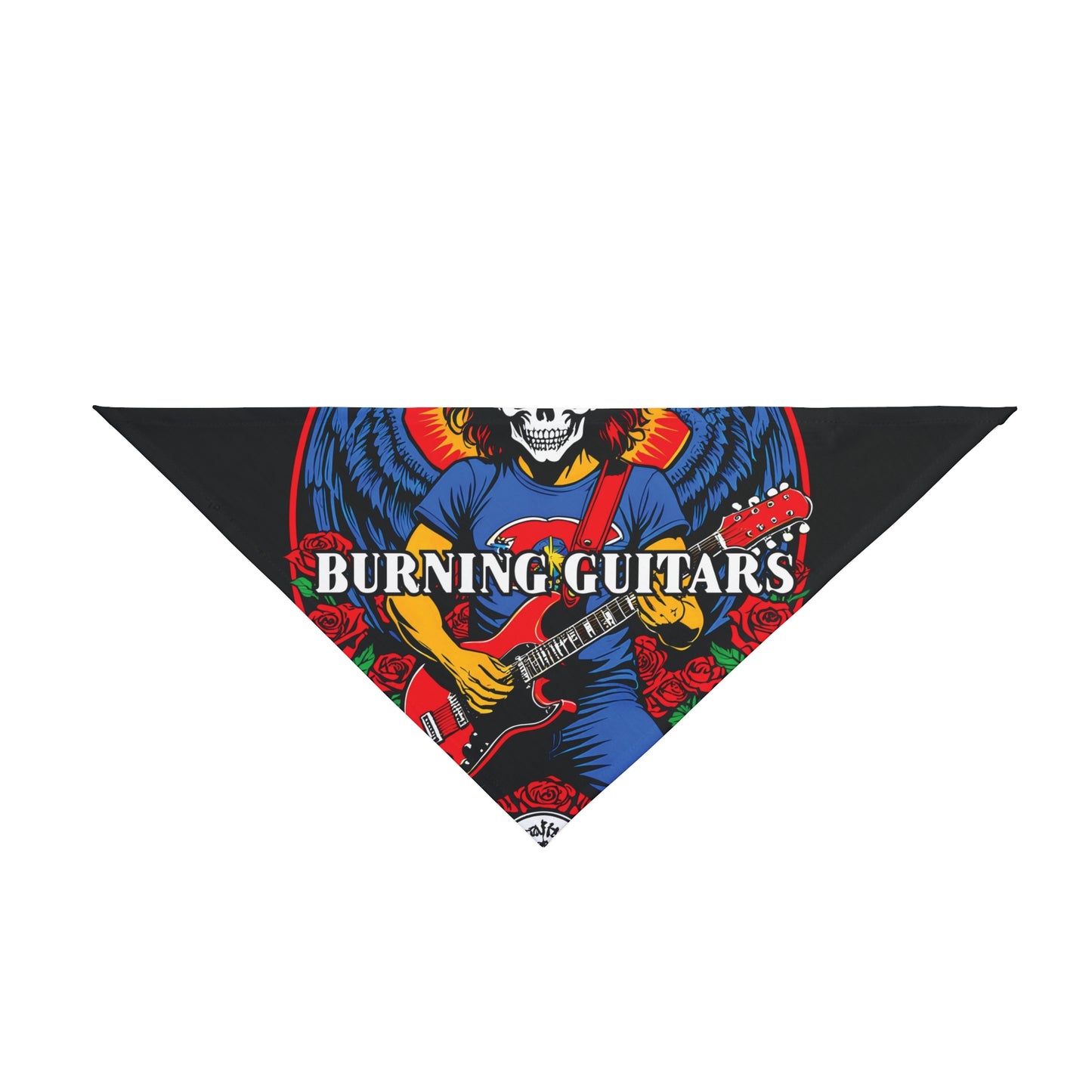 Burning Guitars Rockstar Pet Bandana