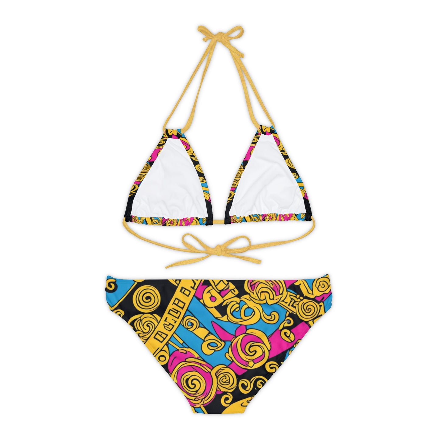 Burning Guitars Strappy Bikini Set