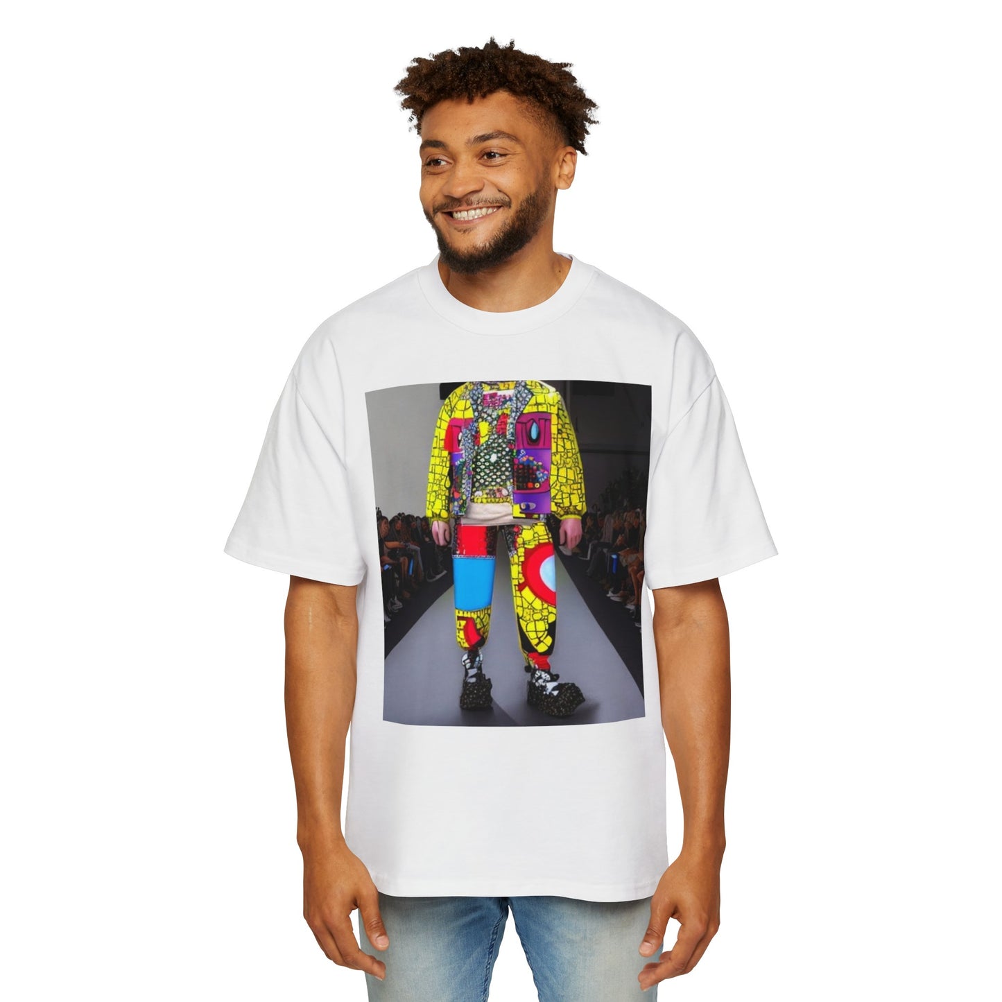 Fashion Week Men's Heavy Oversized Tee by Burning Guitars