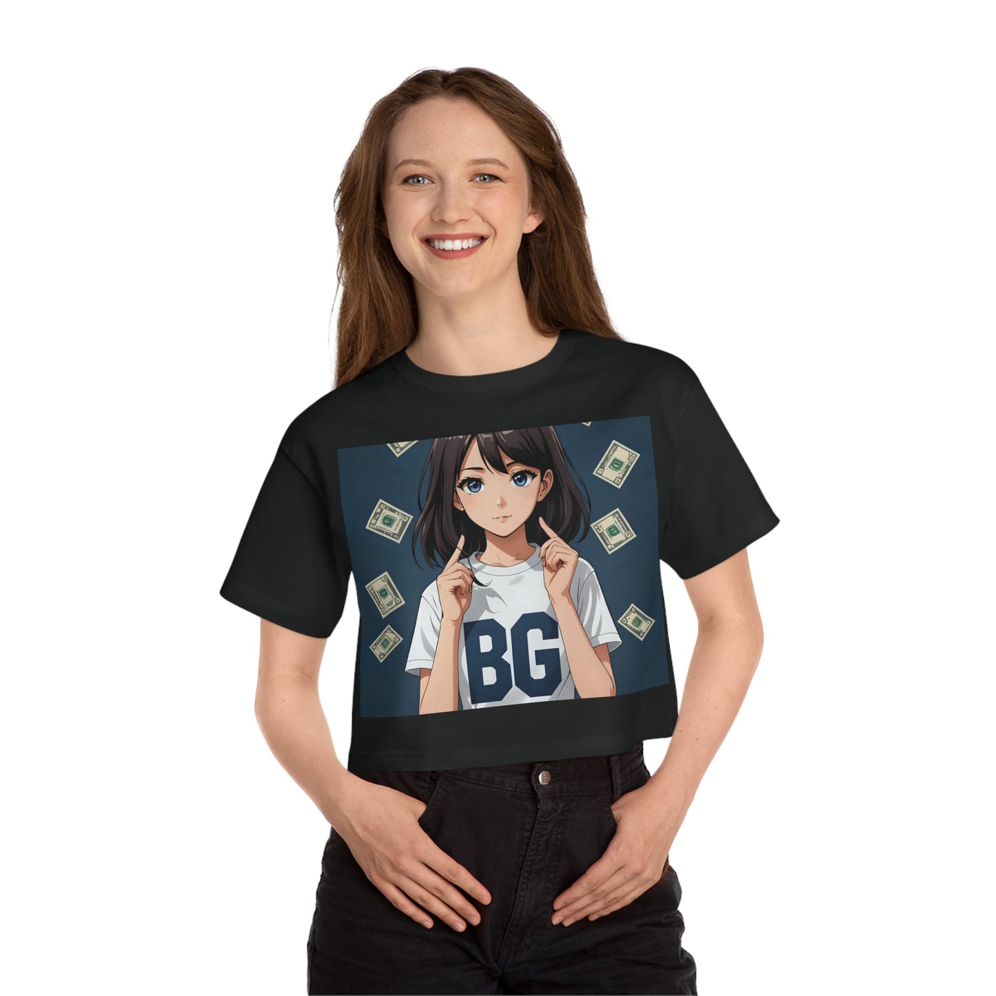 Champion & Burning Guitars Collab Collection Women's Cropped Tee Shirt