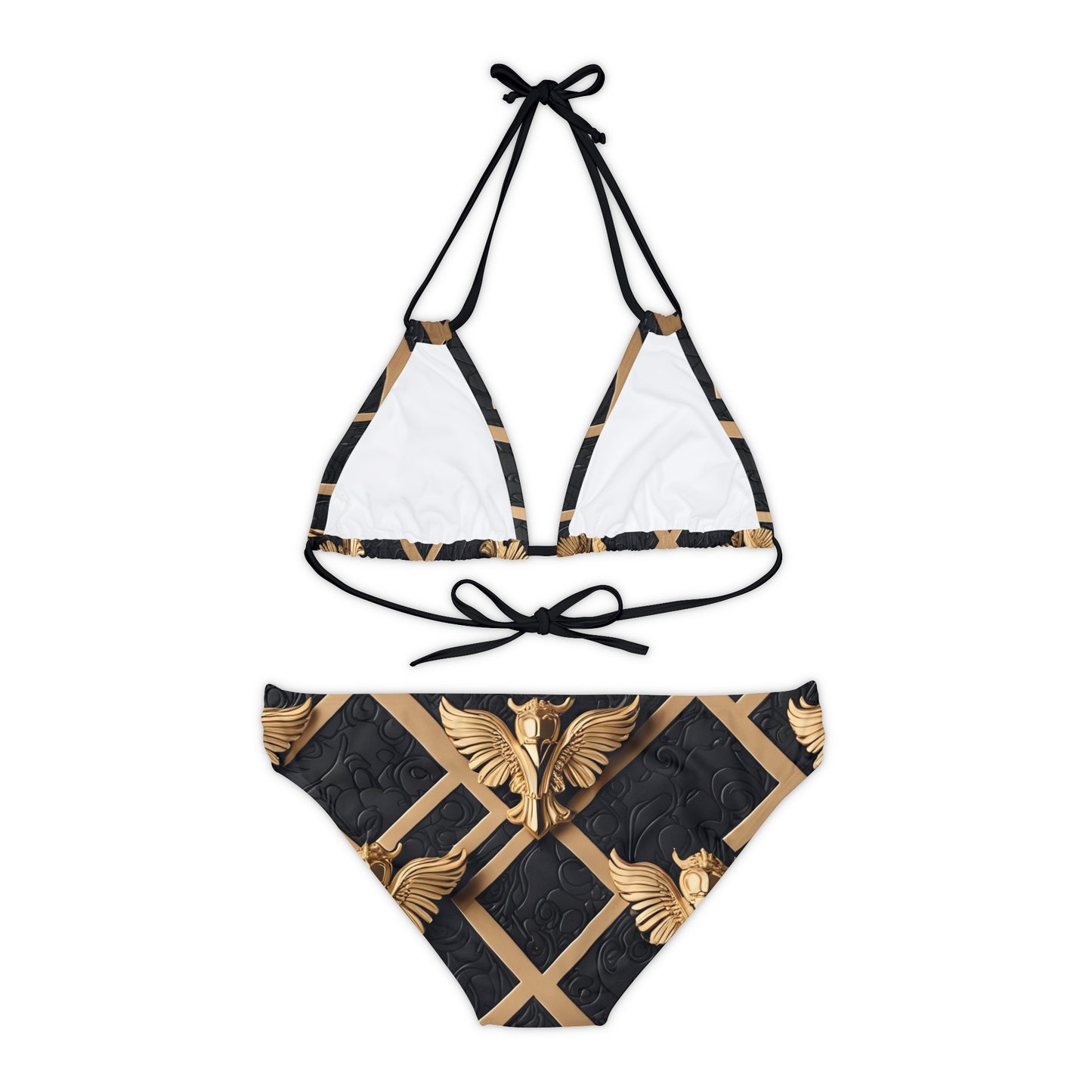 Burning Guitars Strappy Bikini Set