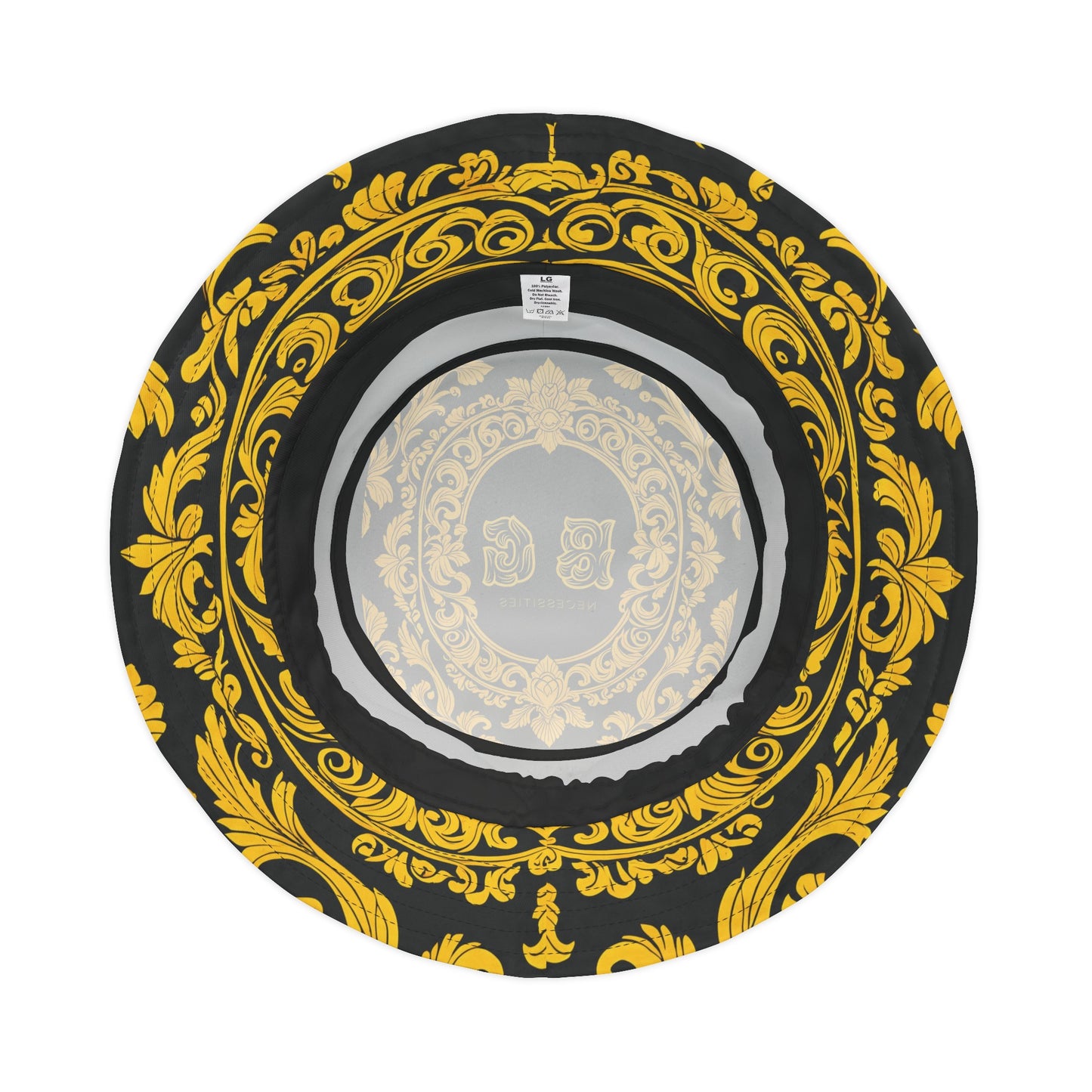 Burning Guitars Necessities Black & Yellow Vintage Bucket Hat