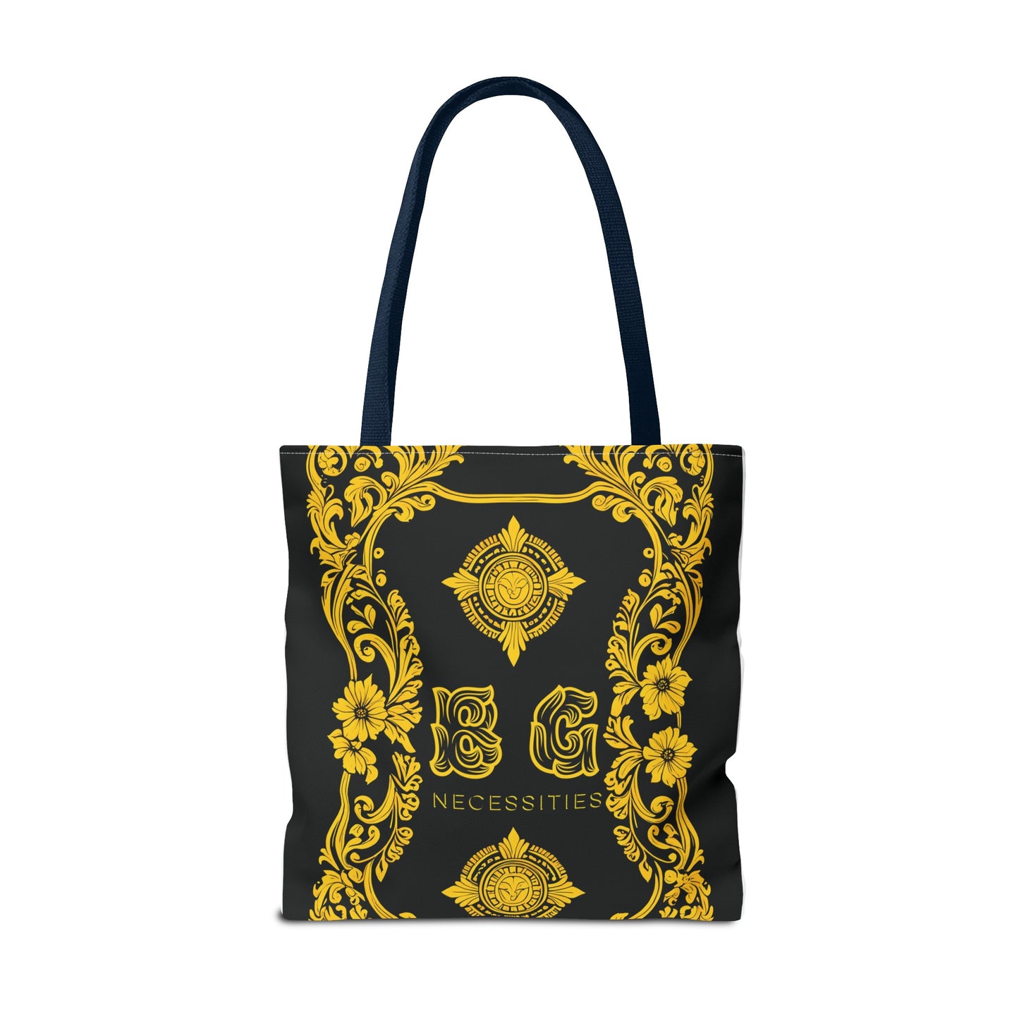 Burning Guitars Necessities Black & Yellow Vintage Tote Bag