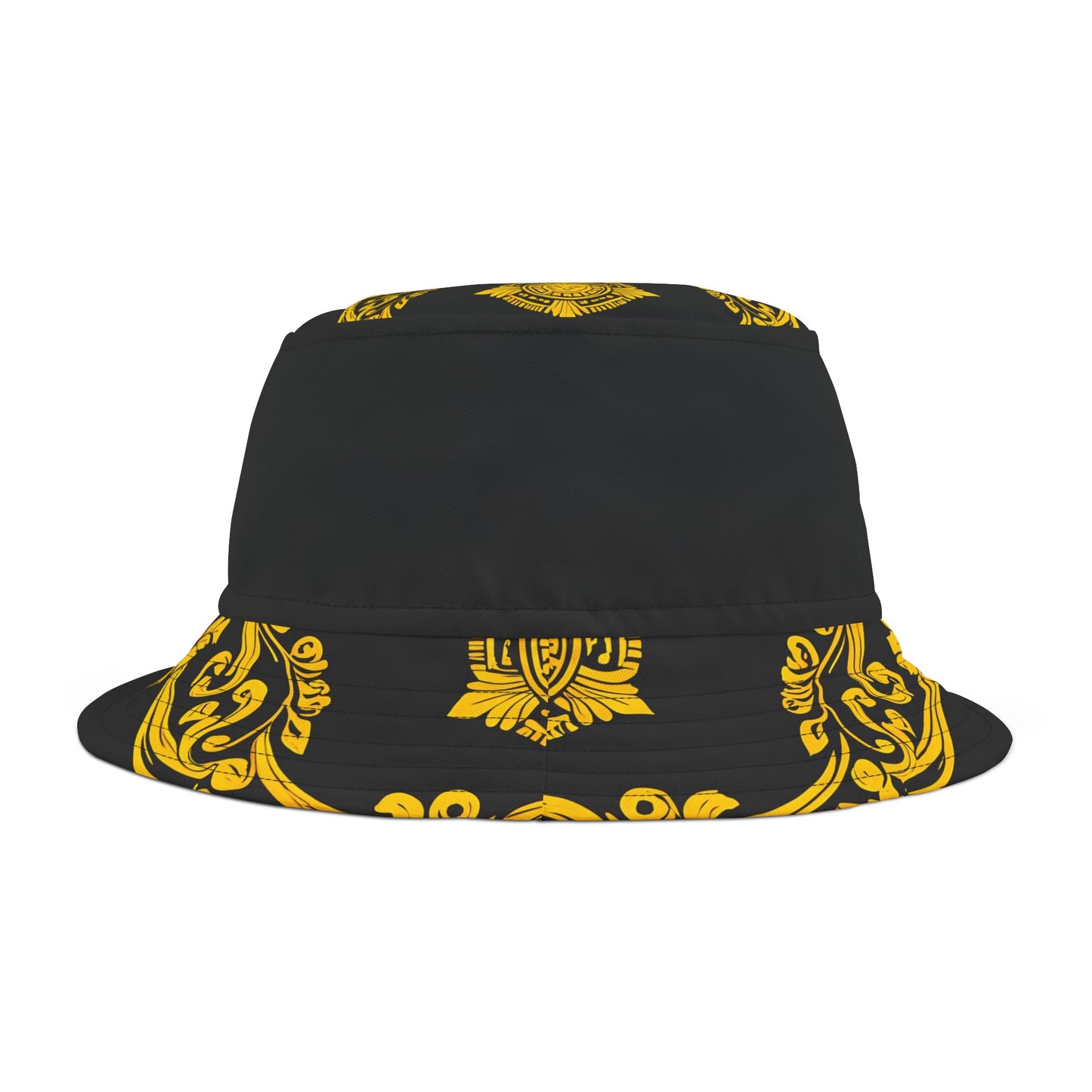 Burning Guitars Necessities Black & Yellow Vintage Bucket Hat