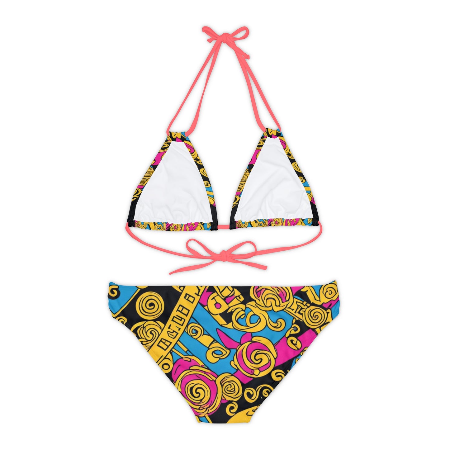 Burning Guitars Strappy Bikini Set