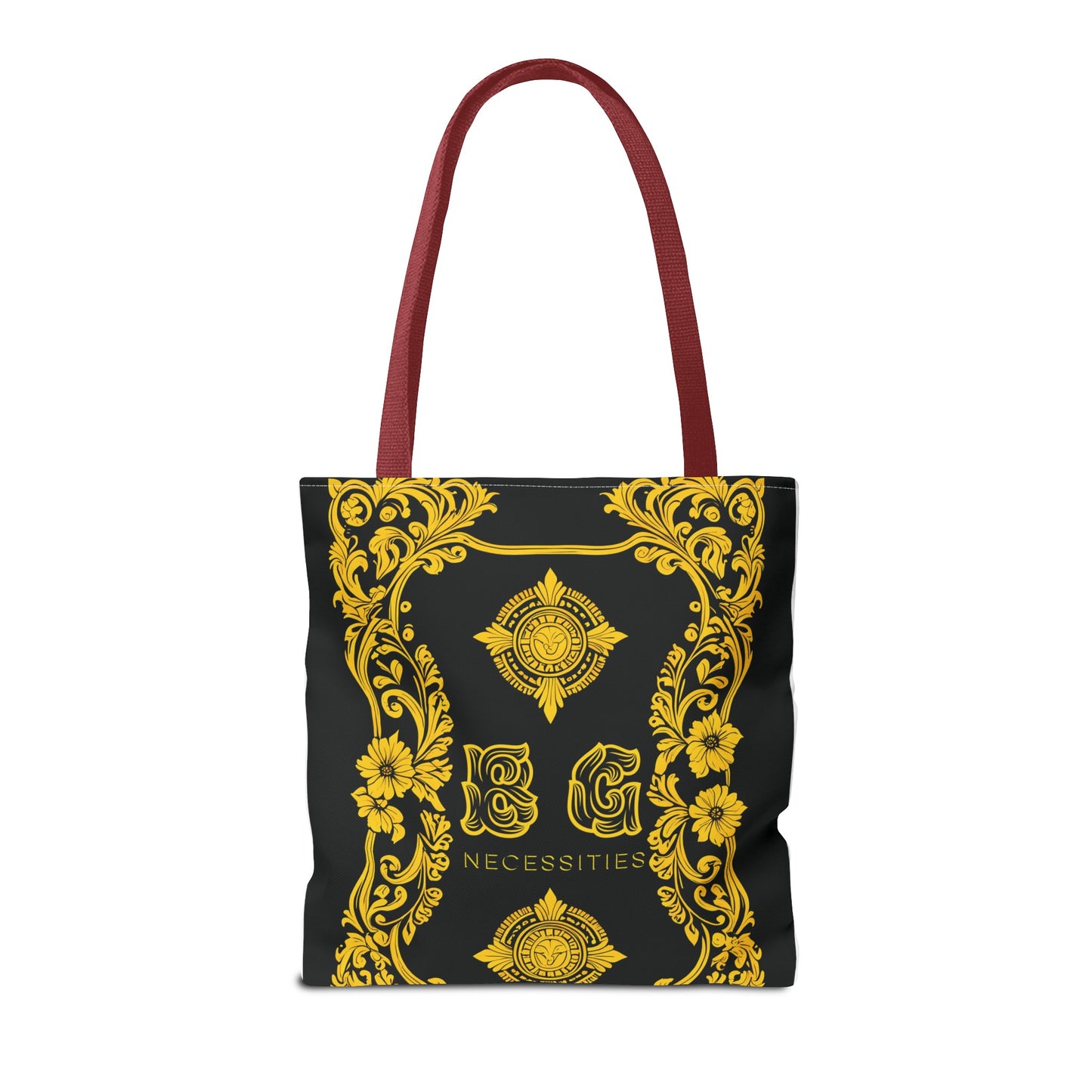 Burning Guitars Necessities Black & Yellow Vintage Tote Bag