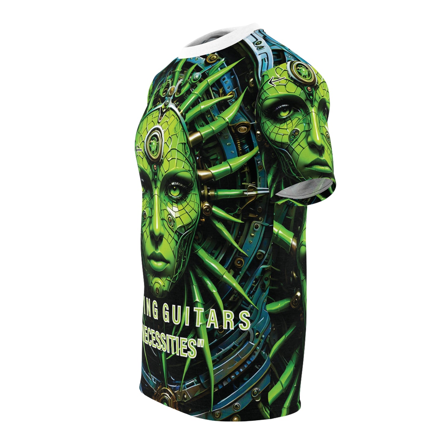 BG Necessities Neon Face Unisex Cut & Sew Tee by Burning Guitars