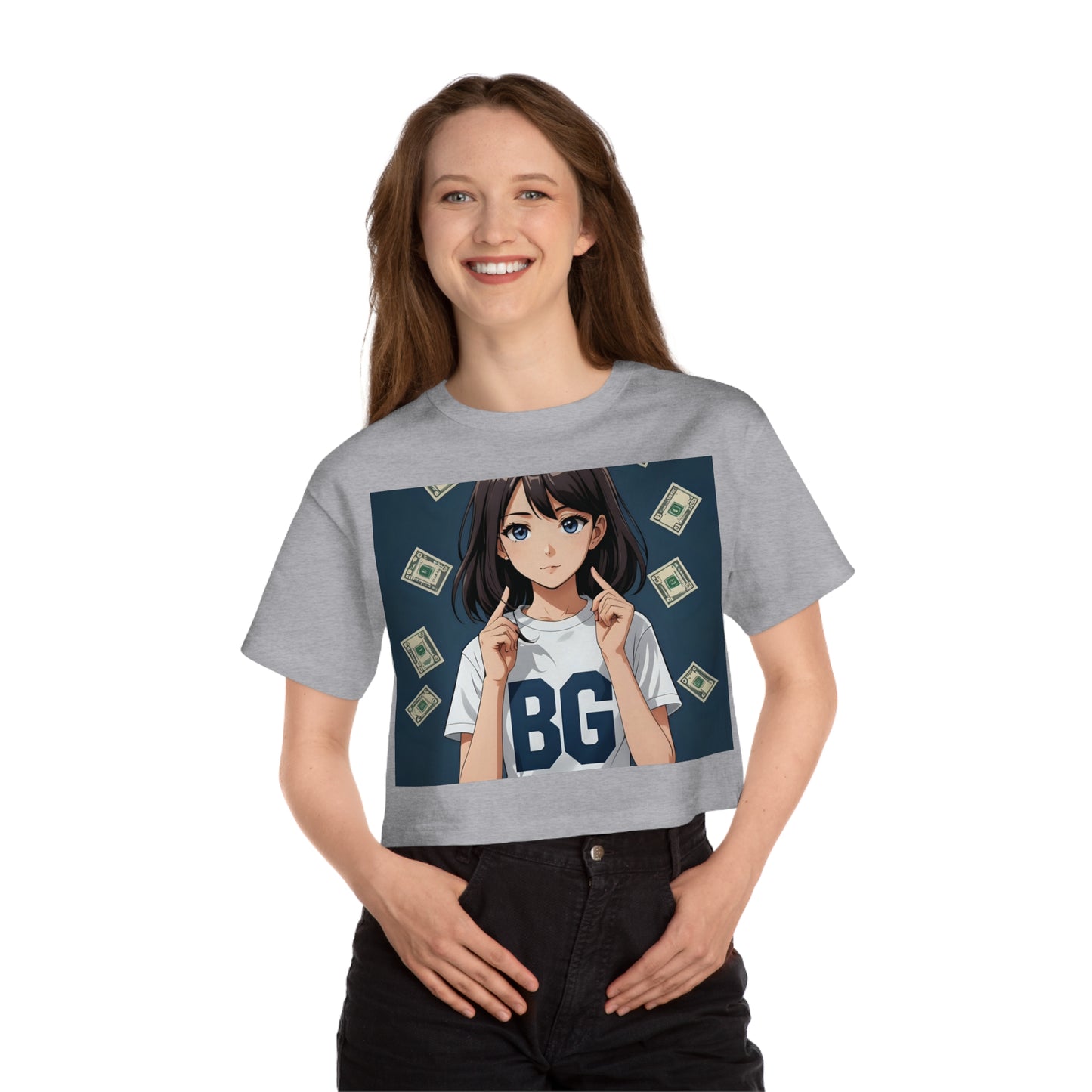 Champion & Burning Guitars Collab Collection Women's Cropped Tee Shirt