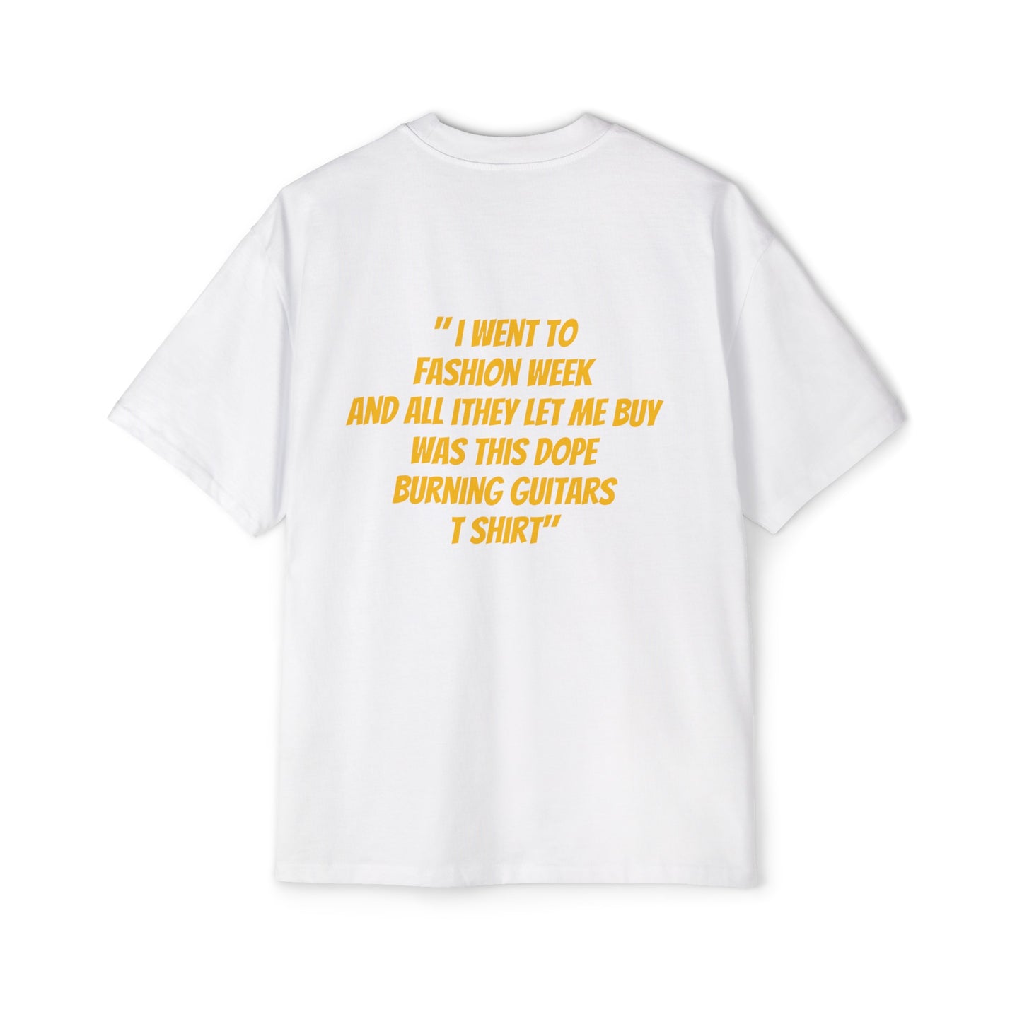 Fashion Week Men's Heavy Oversized Tee by Burning Guitars