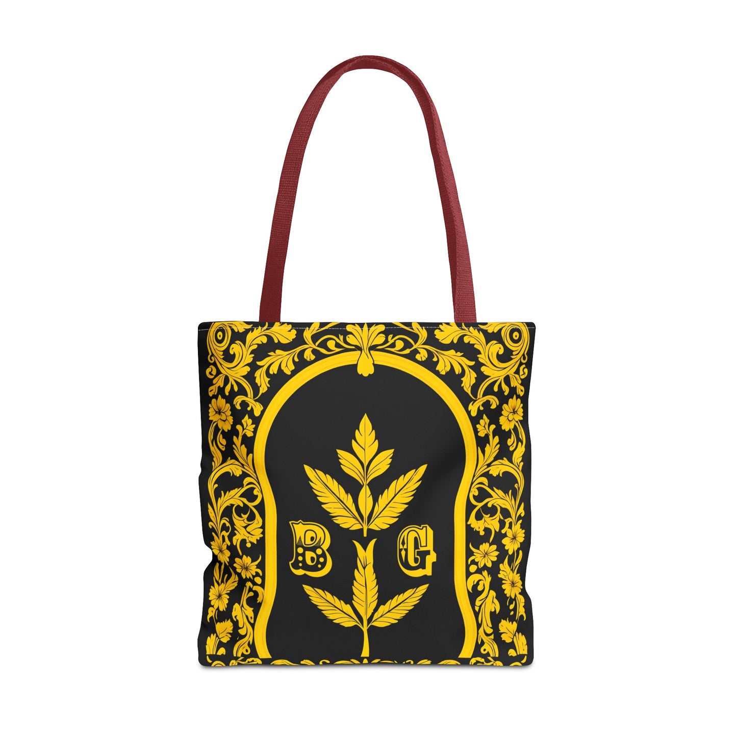 Burning Guitars Necessities Black & Yellow Vintage Tote Bag