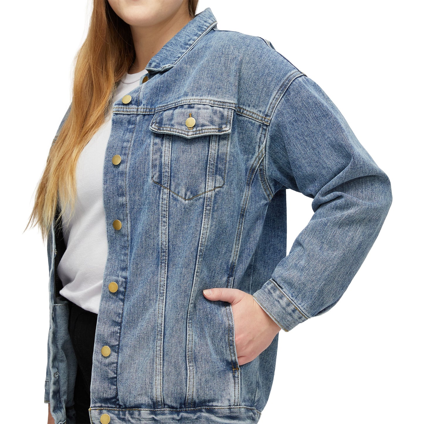 BG Fashion Week Runway Women's Denim Jacket by Burning Guitars
