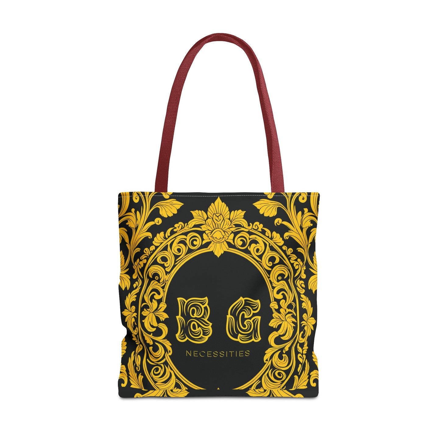 Burning Guitars Necessities Black & Yellow Vintage Tote Bag