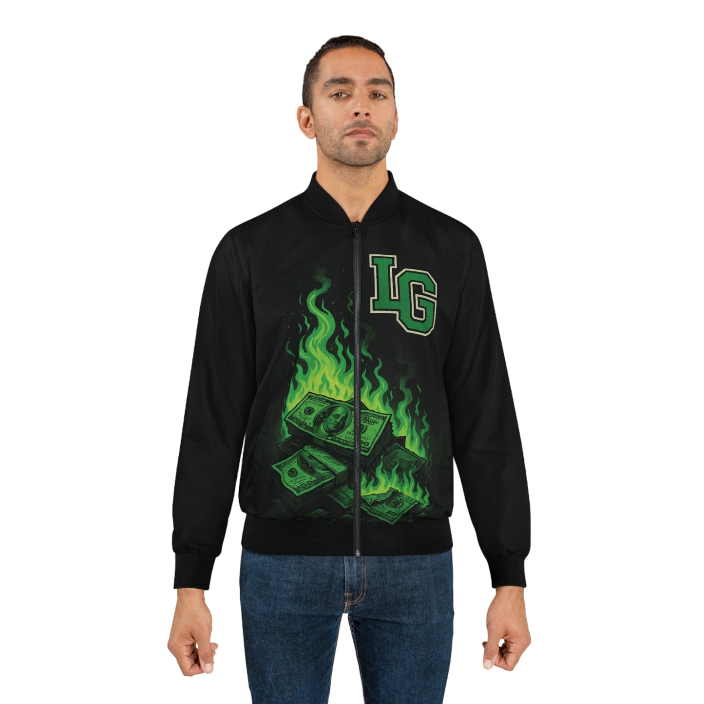Luxy Gang Brick City Men's Bomber Jacket (AOP)