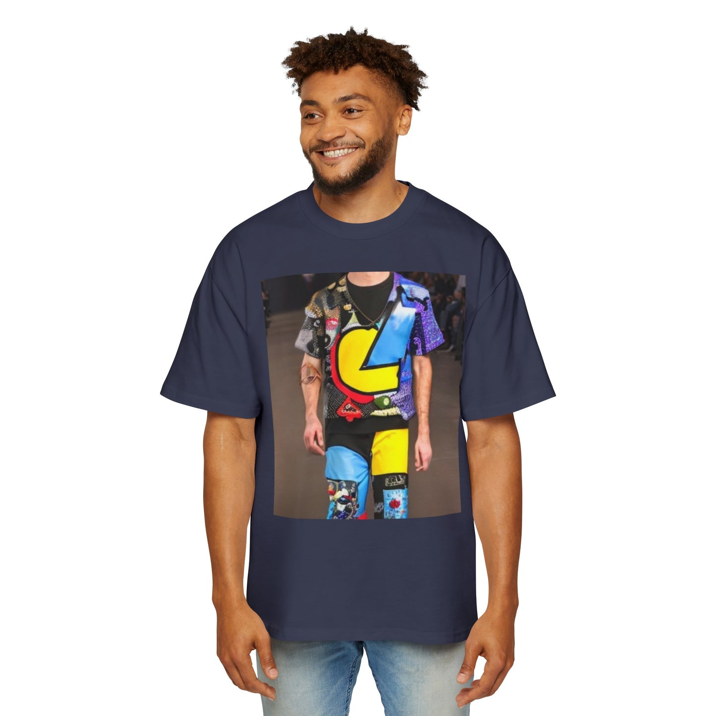 Fashion Week Men's Heavy Oversized Tee by Burning Guitars