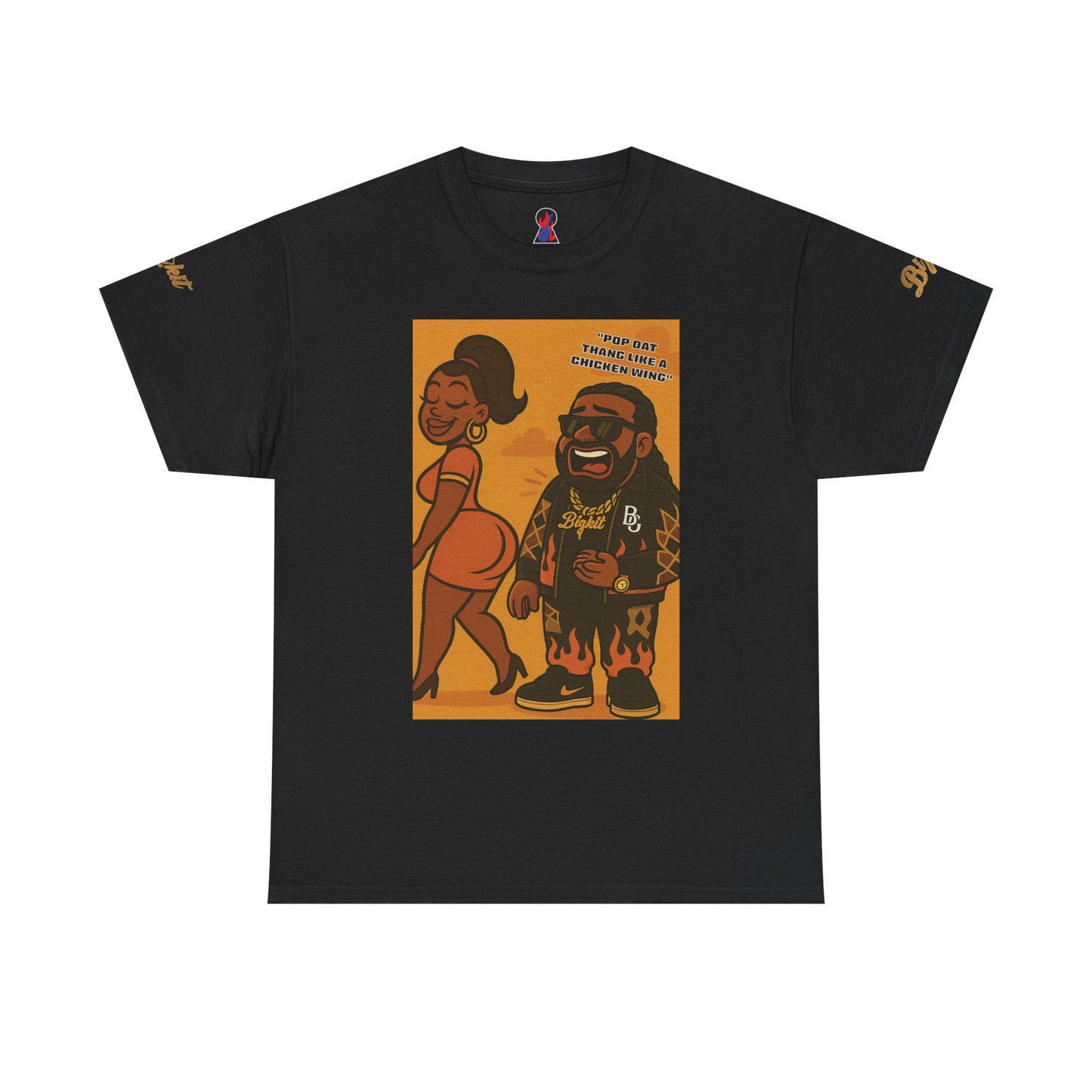 Meme/Parody Unisex Tee - BizkitBNB Limited Edition DTG Printed Cotton Shirt with Peter Griffin, The Chicken, Brian, Rick n Morty Design