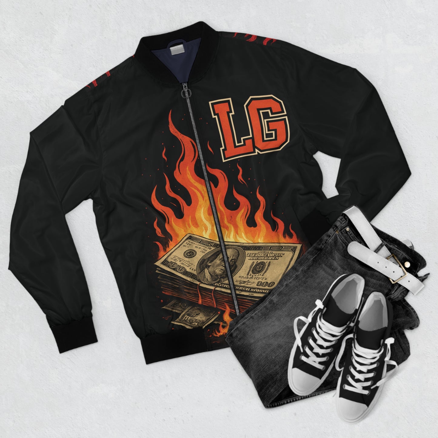 Luxy Gang Atlantic City Men's Bomber Jacket (AOP)