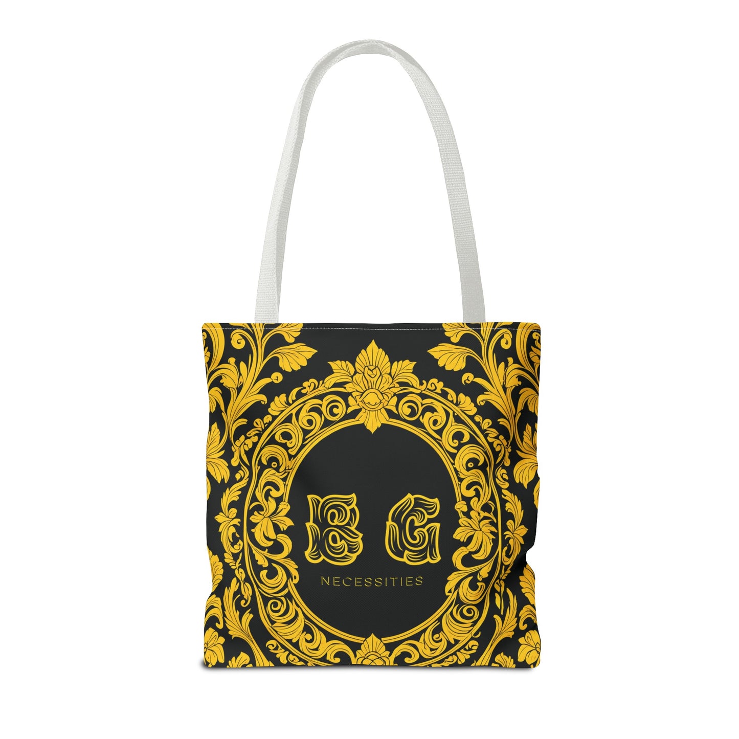 Burning Guitars Necessities Black & Yellow Vintage Tote Bag