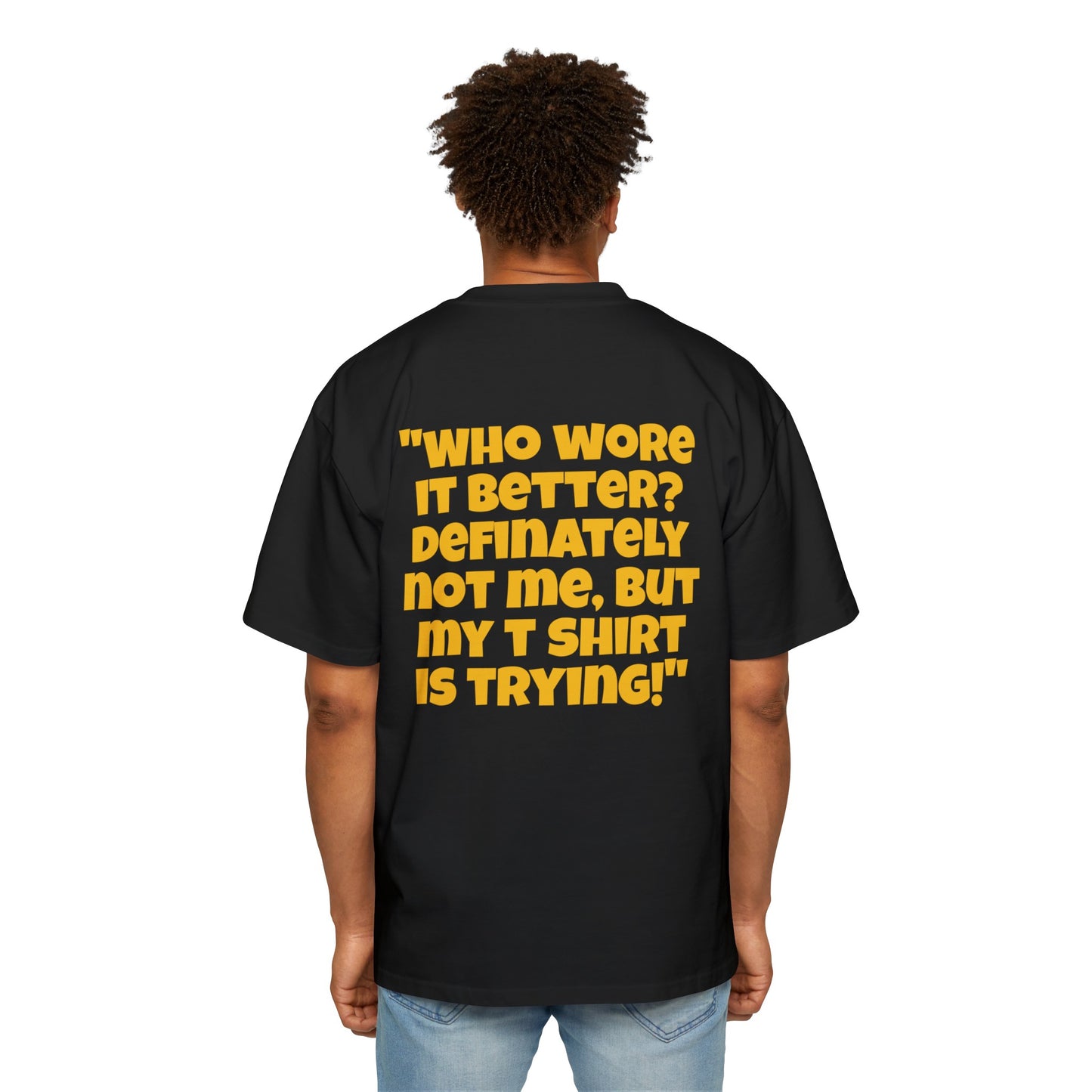 Fashion Week Men's Heavy Oversized Tee by Burning Guitars