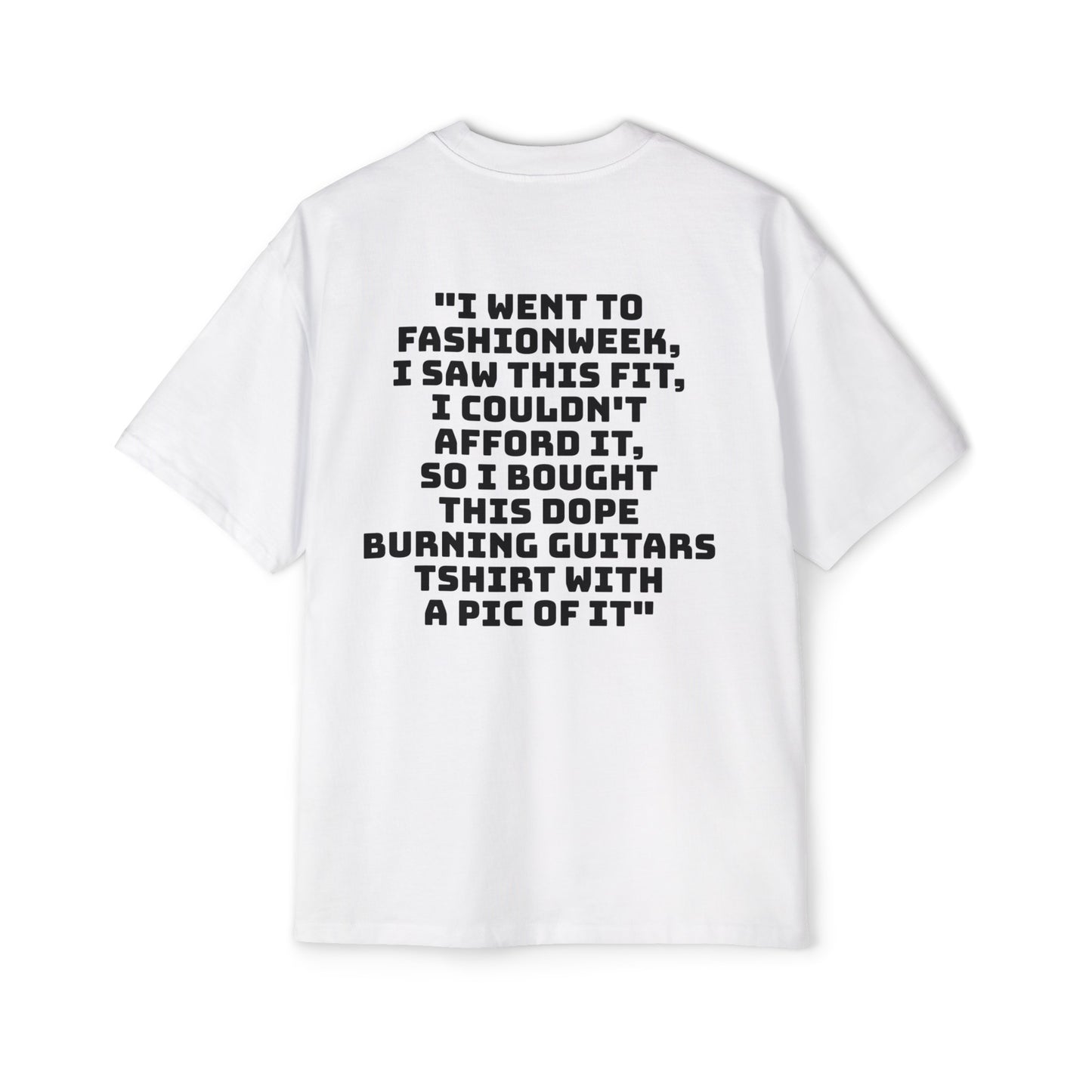 Fashion Week Men's Heavy Oversized Tee by Burning Guitars