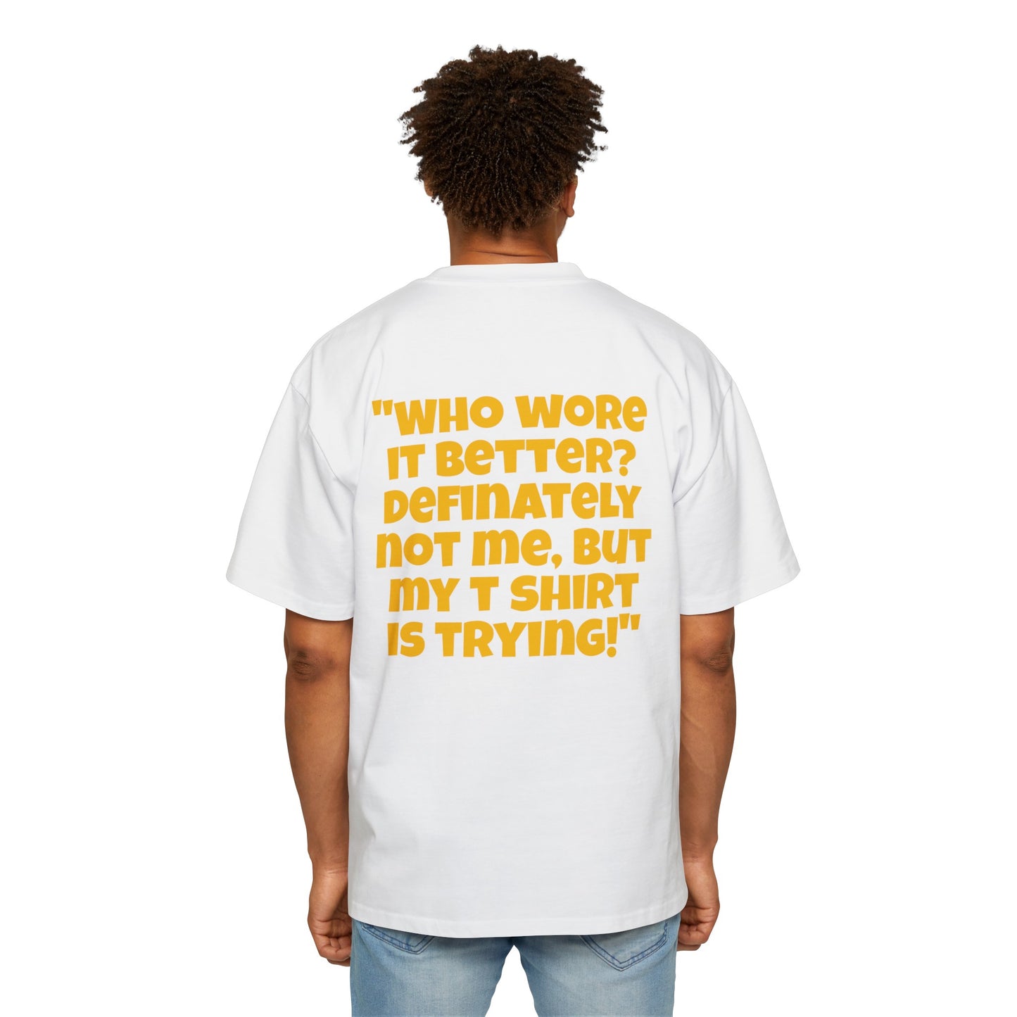 Fashion Week Men's Heavy Oversized Tee by Burning Guitars