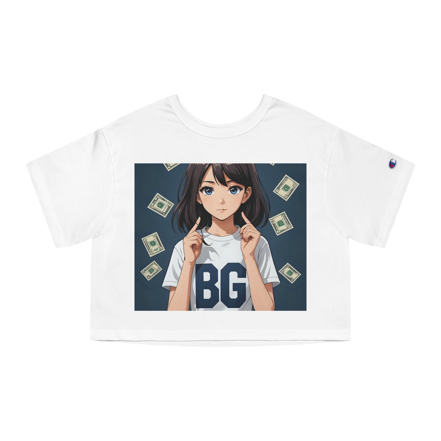 Champion & Burning Guitars Collab Collection Women's Cropped Tee Shirt