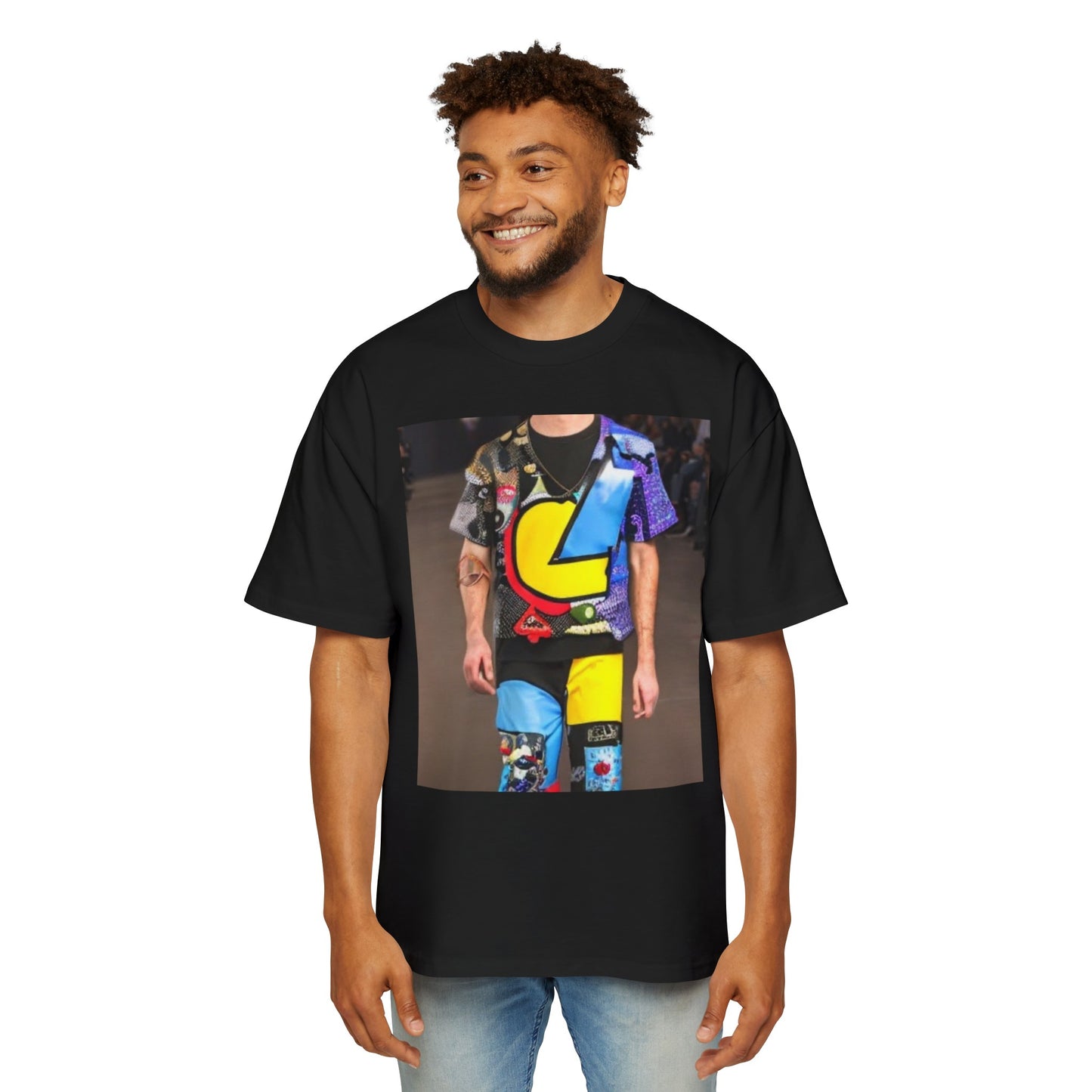 Fashion Week Men's Heavy Oversized Tee by Burning Guitars