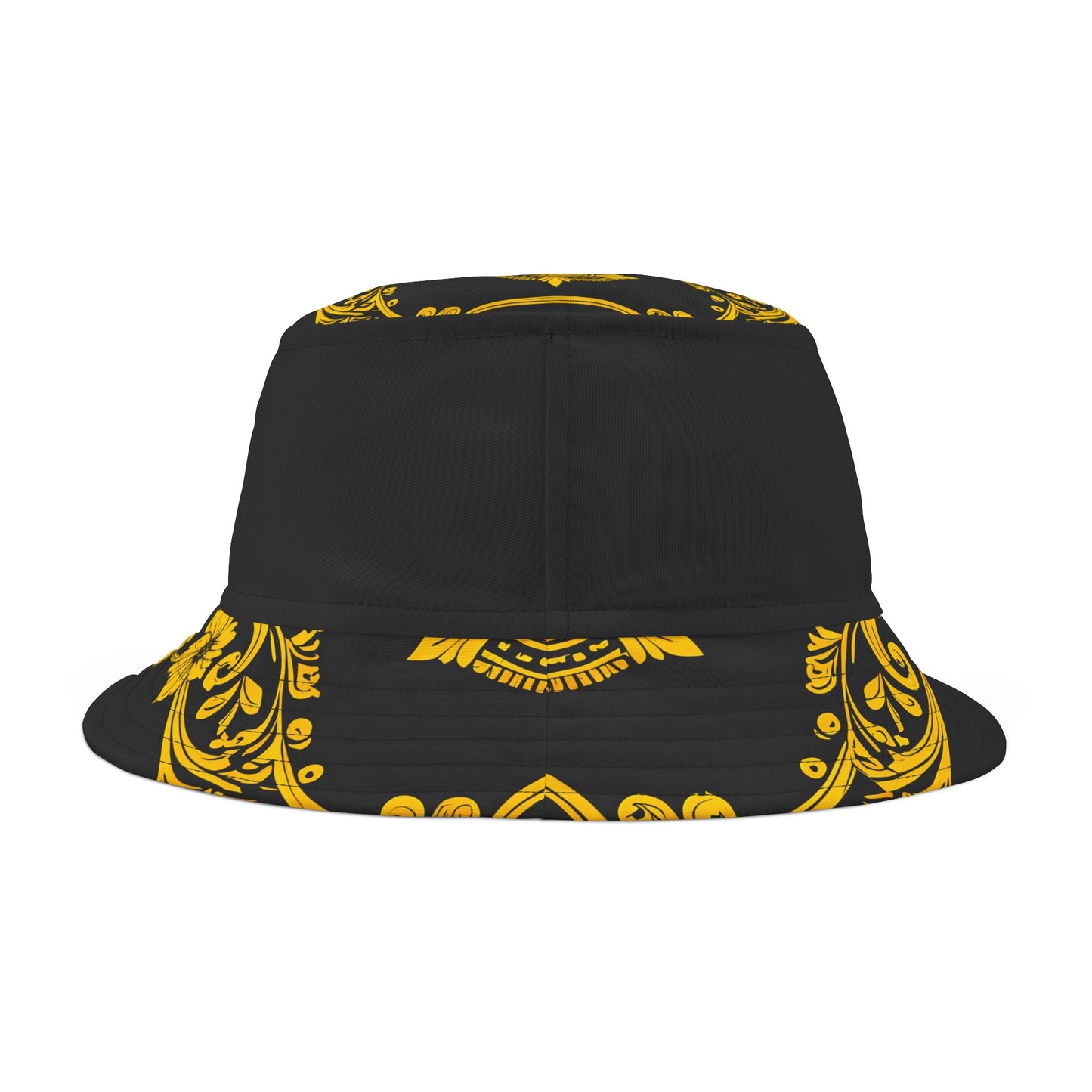 Burning Guitars Necessities Black & Yellow Vintage Bucket Hat