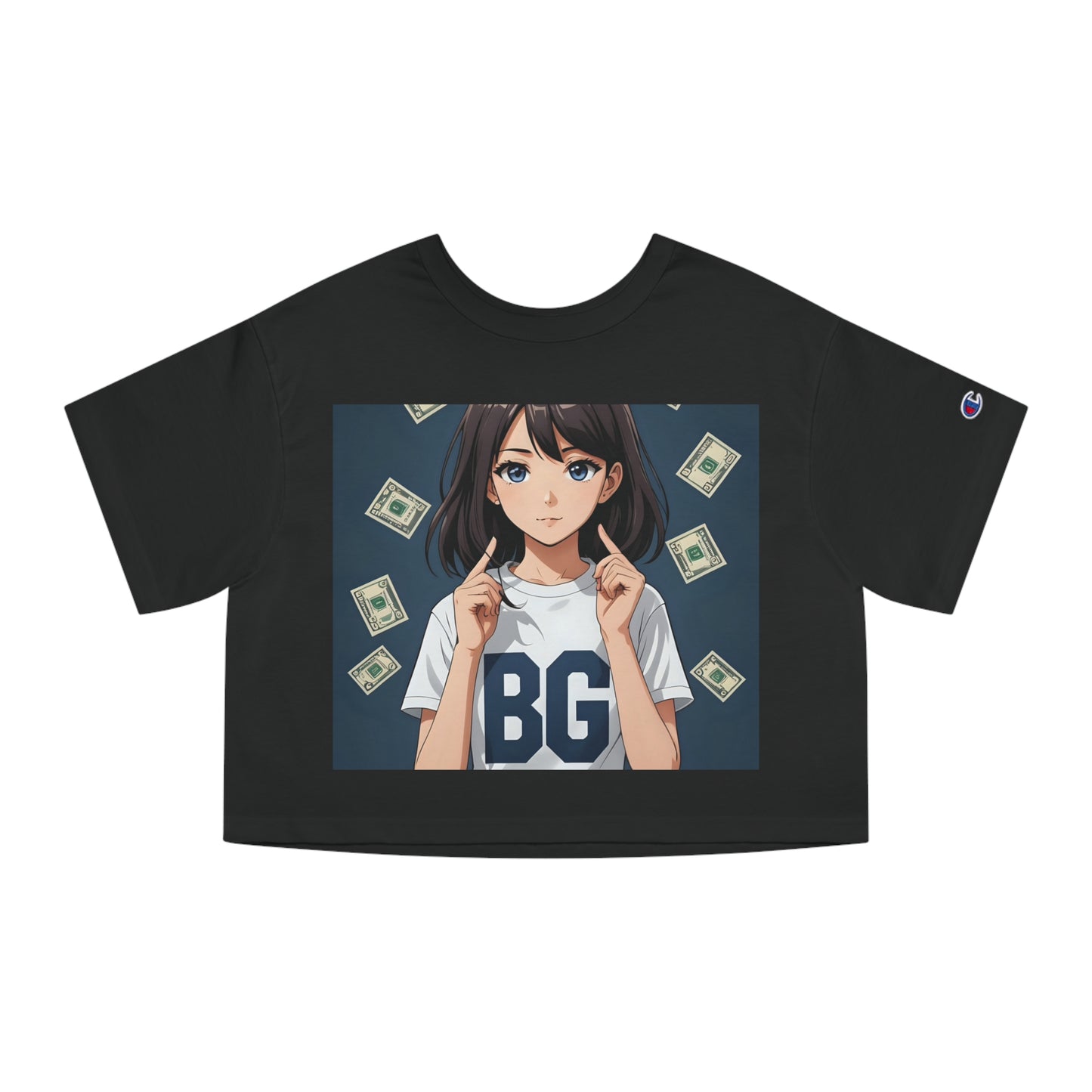 Champion & Burning Guitars Collab Collection Women's Cropped Tee Shirt