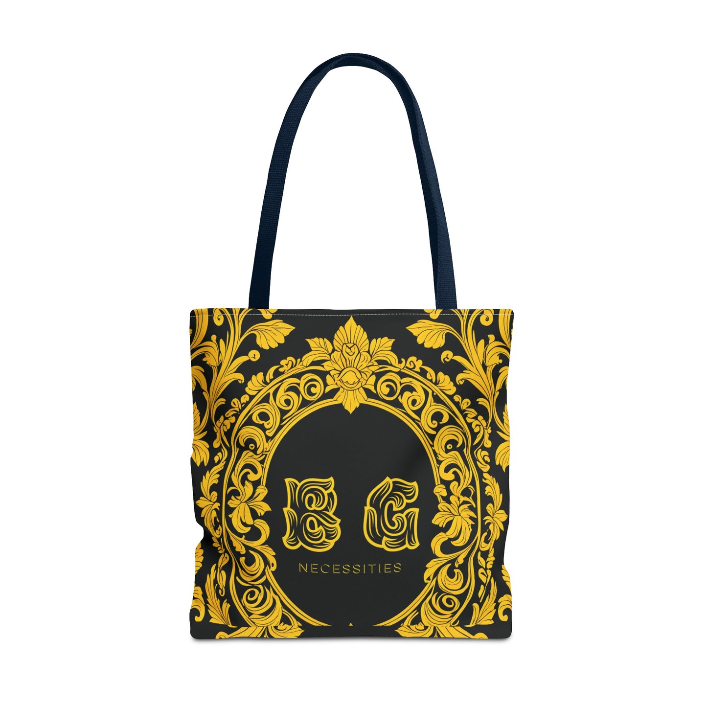 Burning Guitars Necessities Black & Yellow Vintage Tote Bag