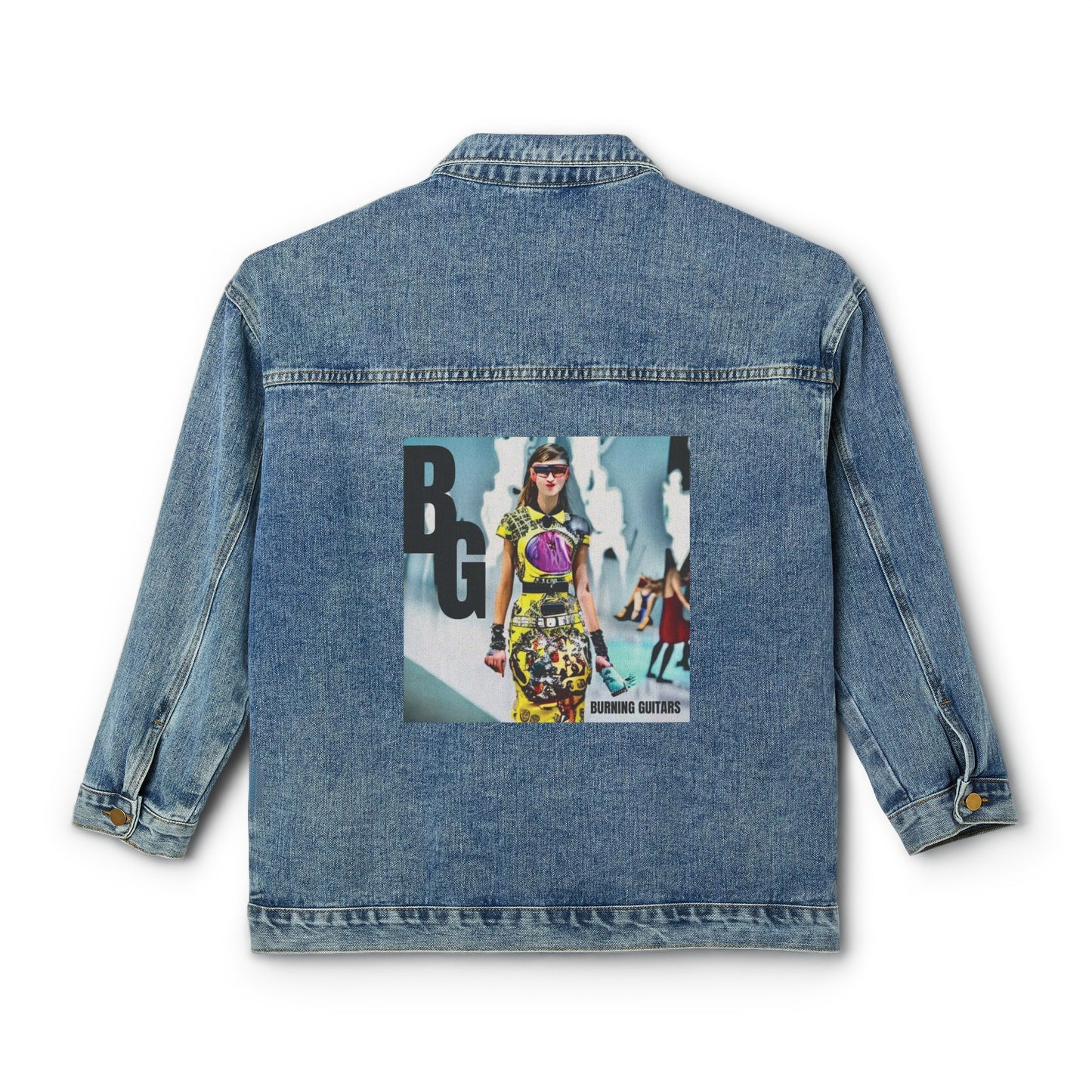 BG Fashion Week Runway Women's Denim Jacket by Burning Guitars