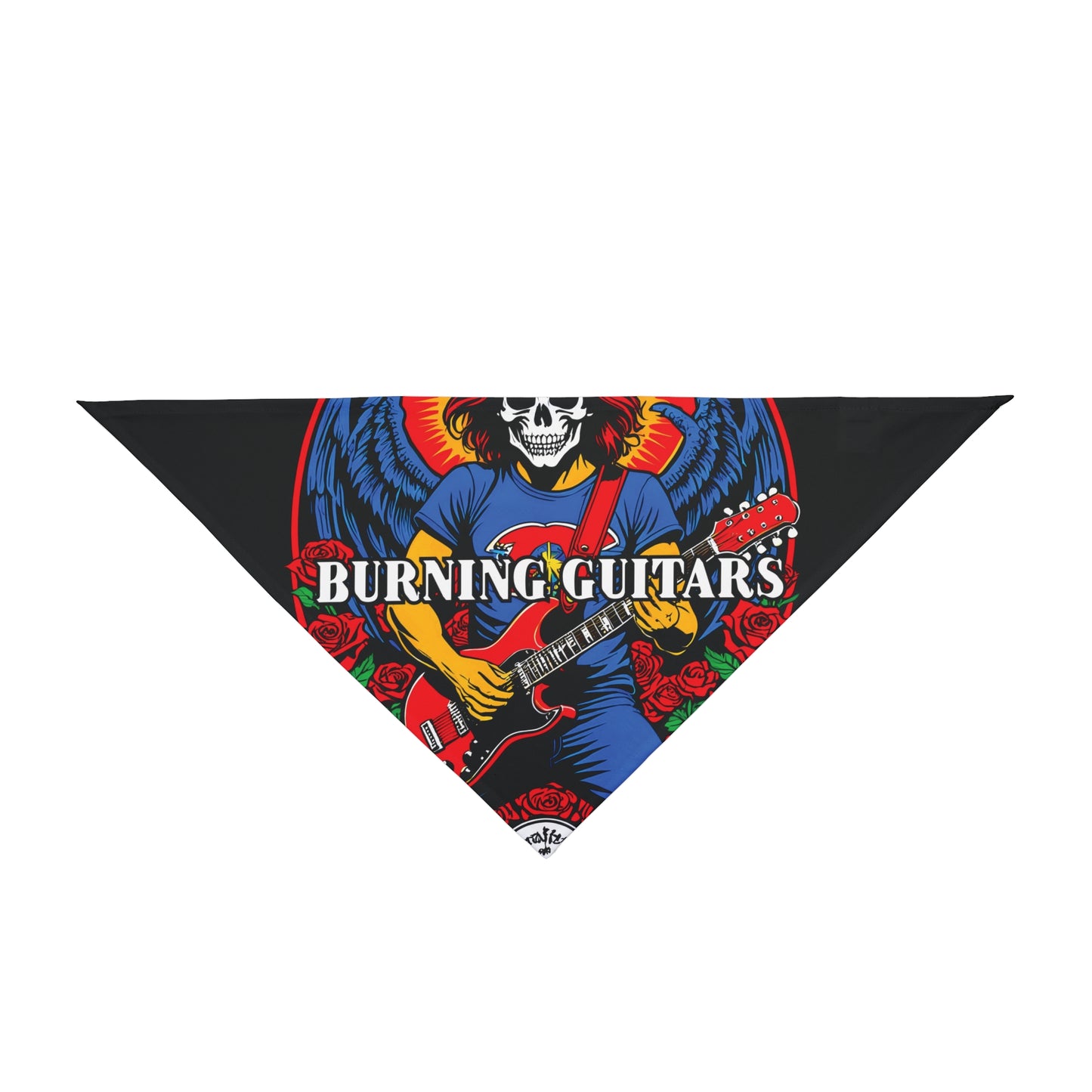 Burning Guitars Rockstar Pet Bandana