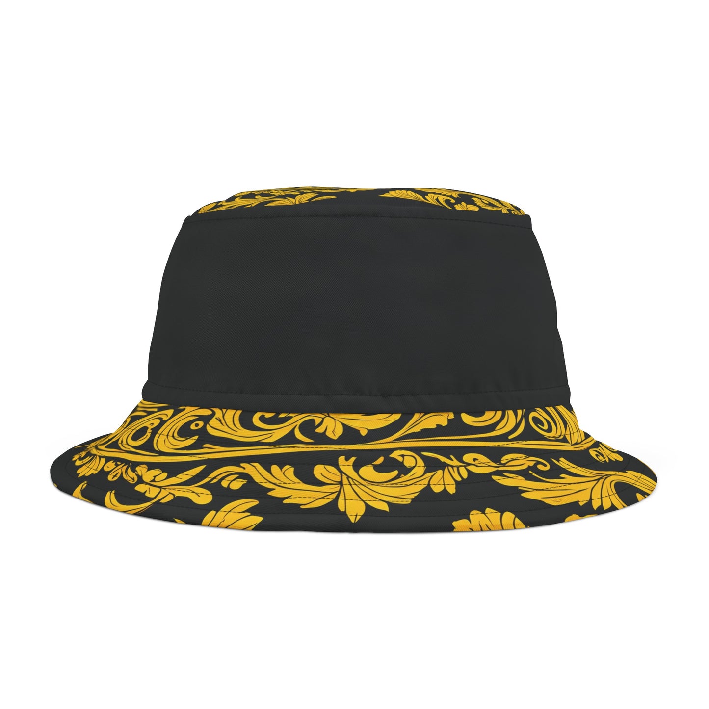 Burning Guitars Necessities Black & Yellow Vintage Bucket Hat