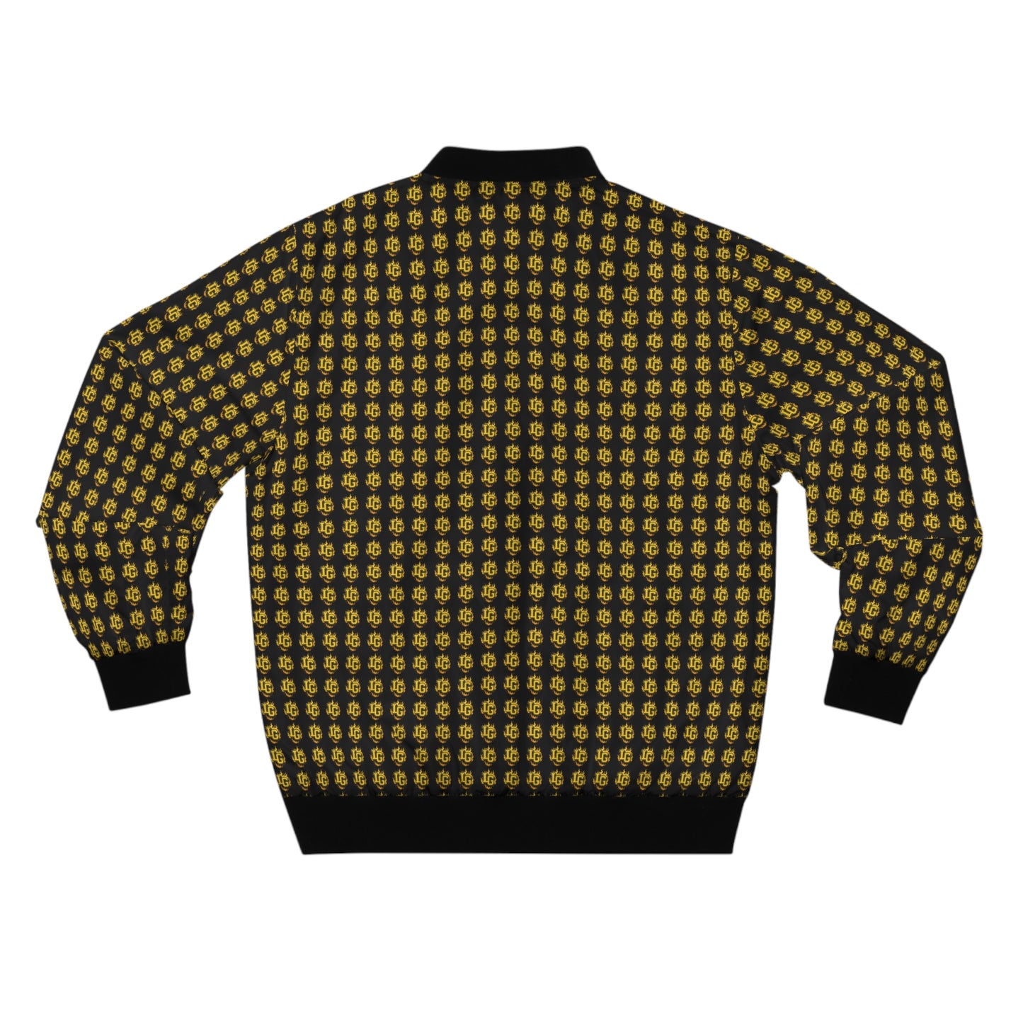 Luxary Group LG Monogram Black & Yellow Men's Bomber Jacket (AOP)
