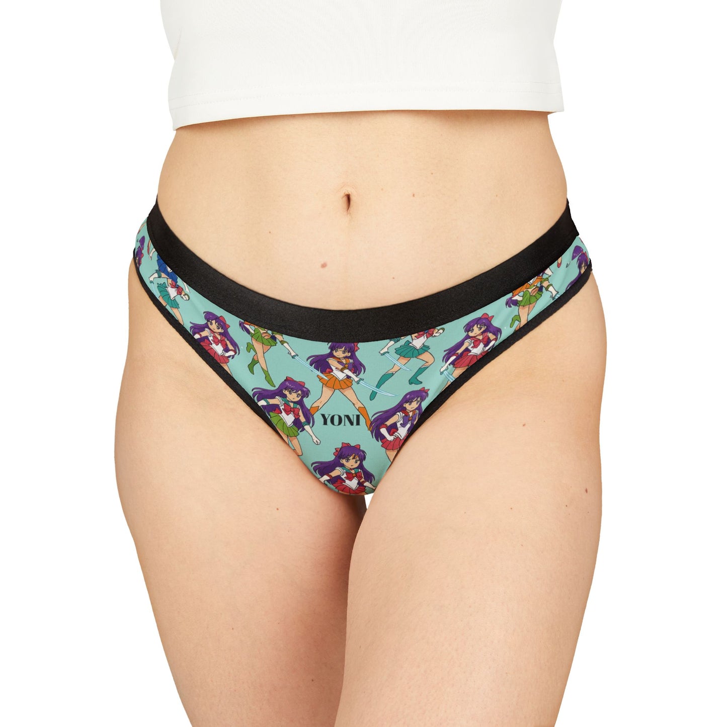 YONI Anime Sky Blue Women's Thongs