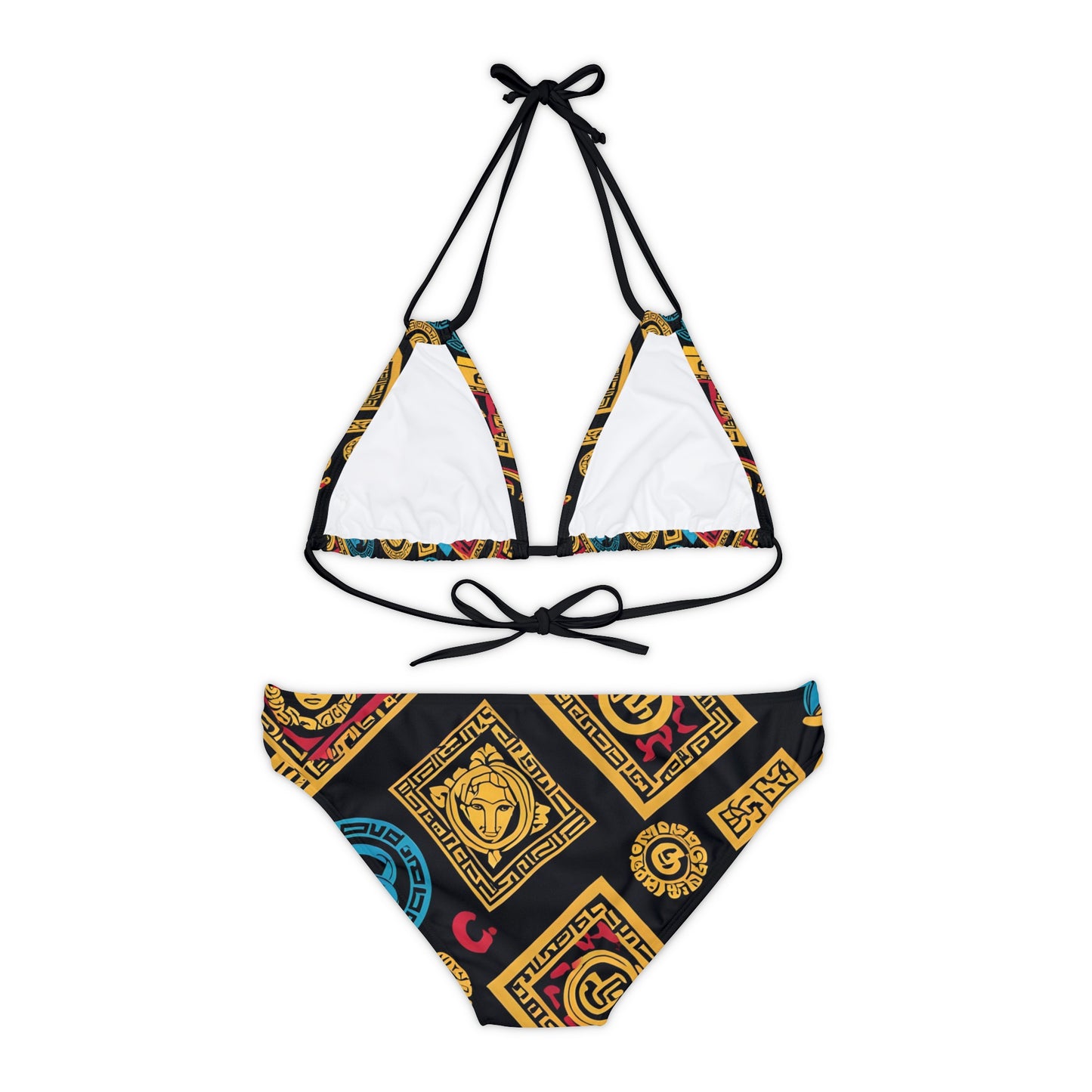 Burning Guitars Strappy Bikini Set