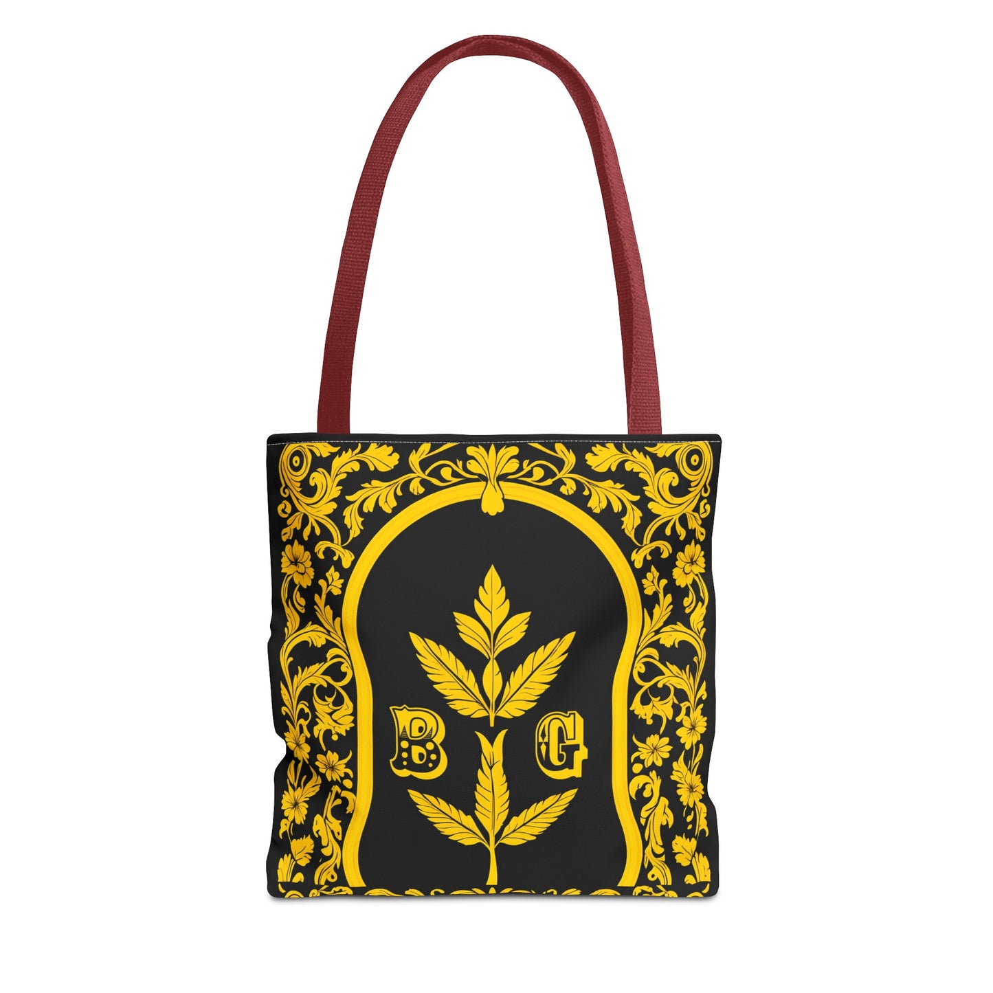 Burning Guitars Necessities Black & Yellow Vintage Tote Bag