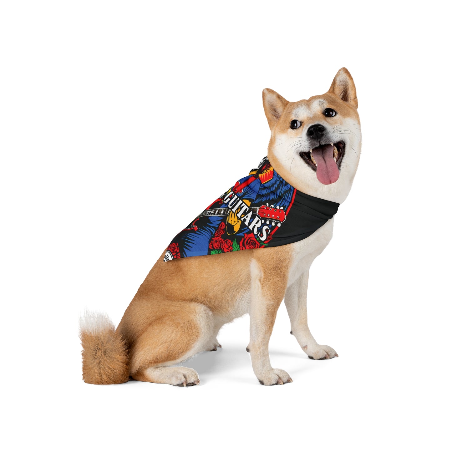 Burning Guitars Rockstar Pet Bandana