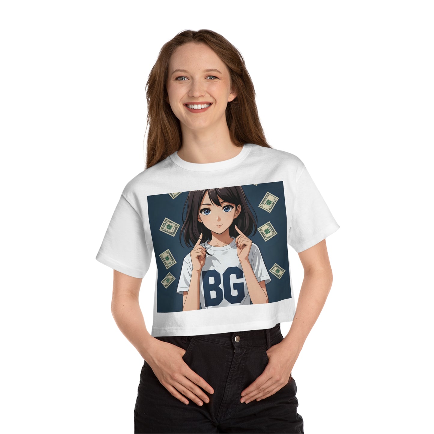 Champion & Burning Guitars Collab Collection Women's Cropped Tee Shirt