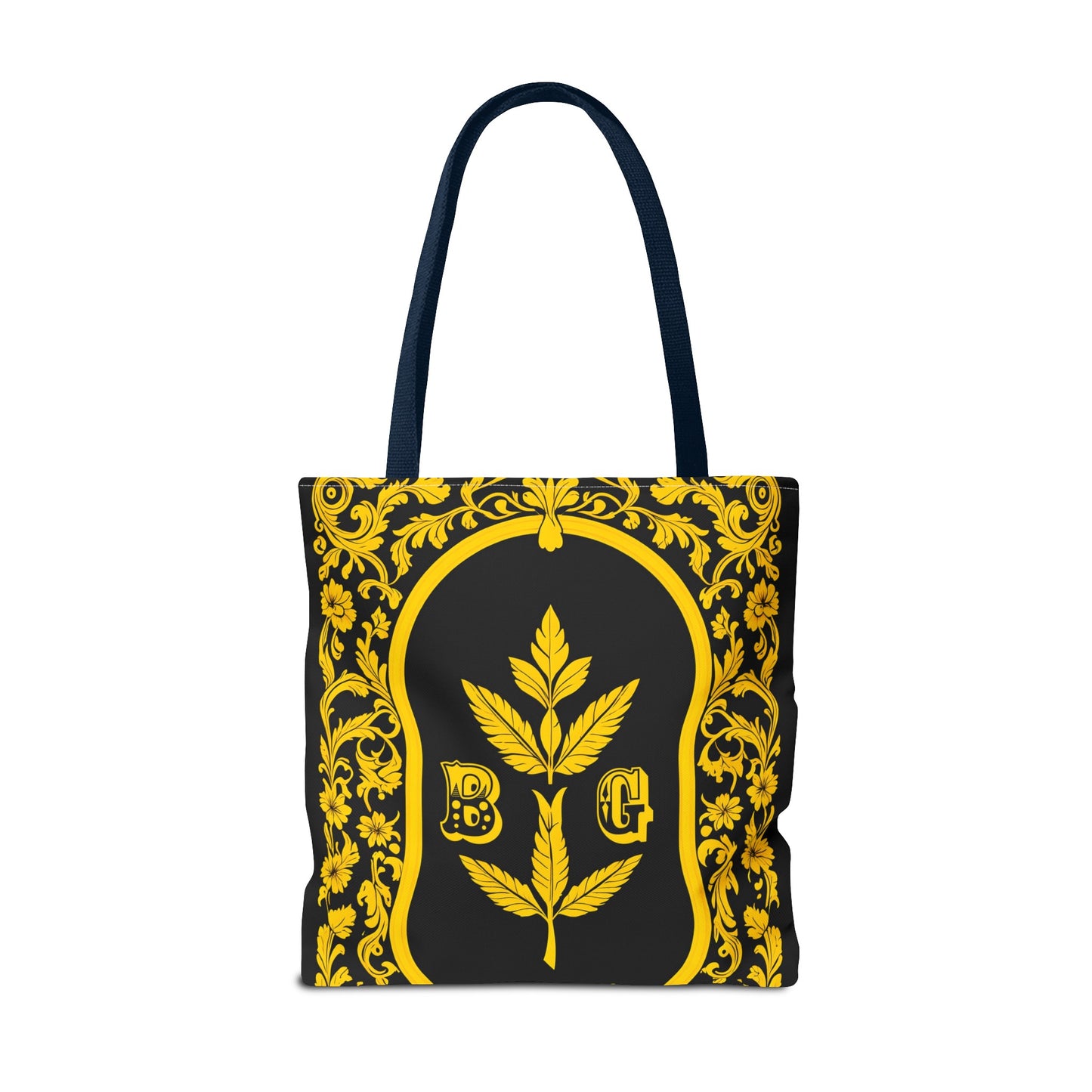 Burning Guitars Necessities Black & Yellow Vintage Tote Bag