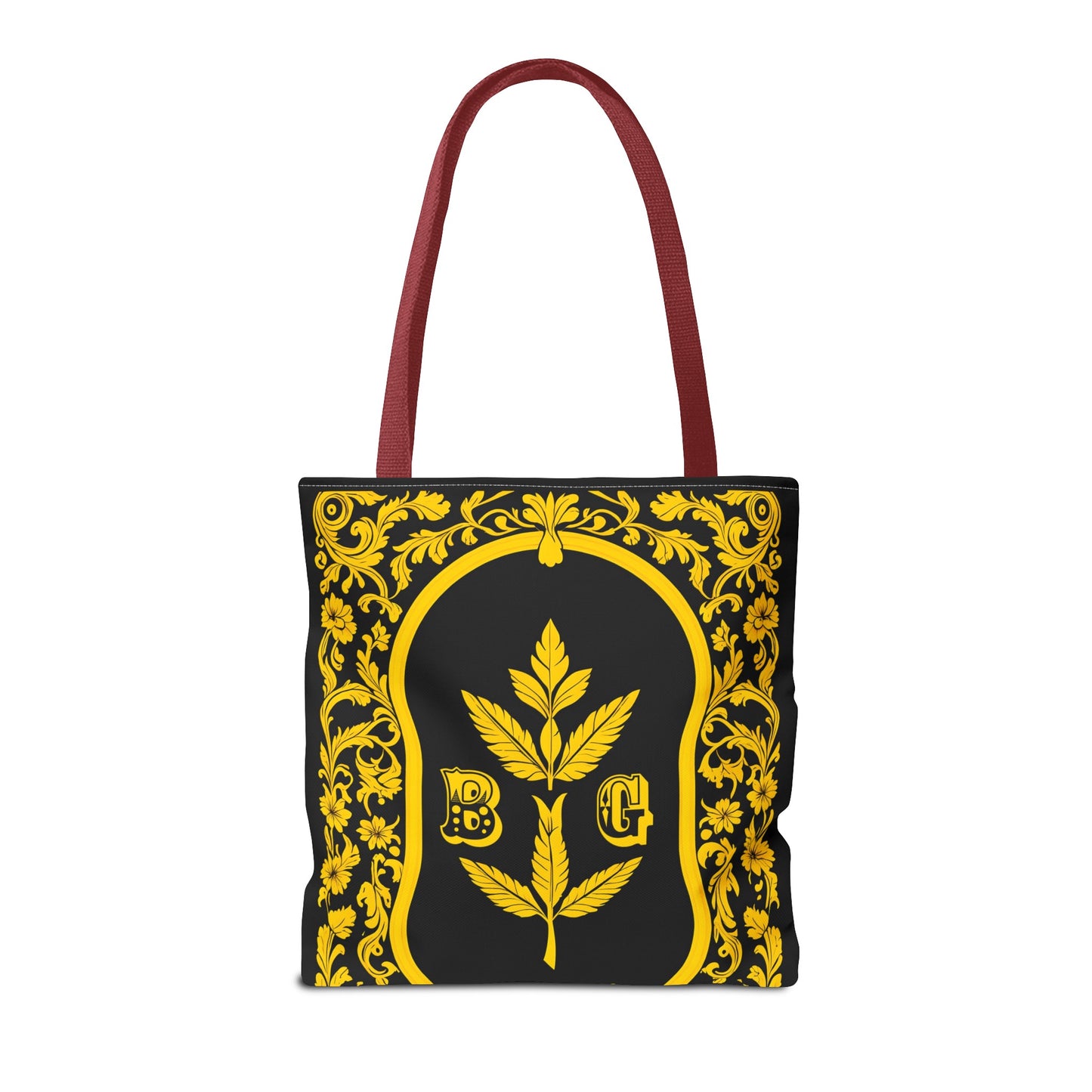 Burning Guitars Necessities Black & Yellow Vintage Tote Bag