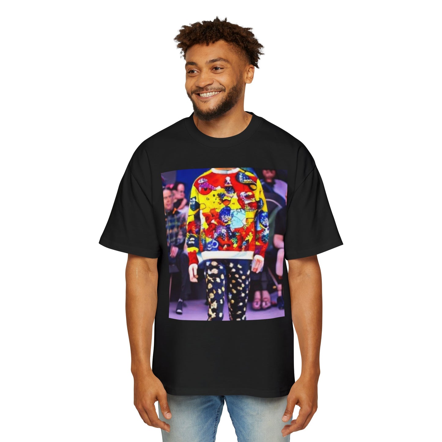 Fashion Week Men's Heavy Oversized Tee by Burning Guitars