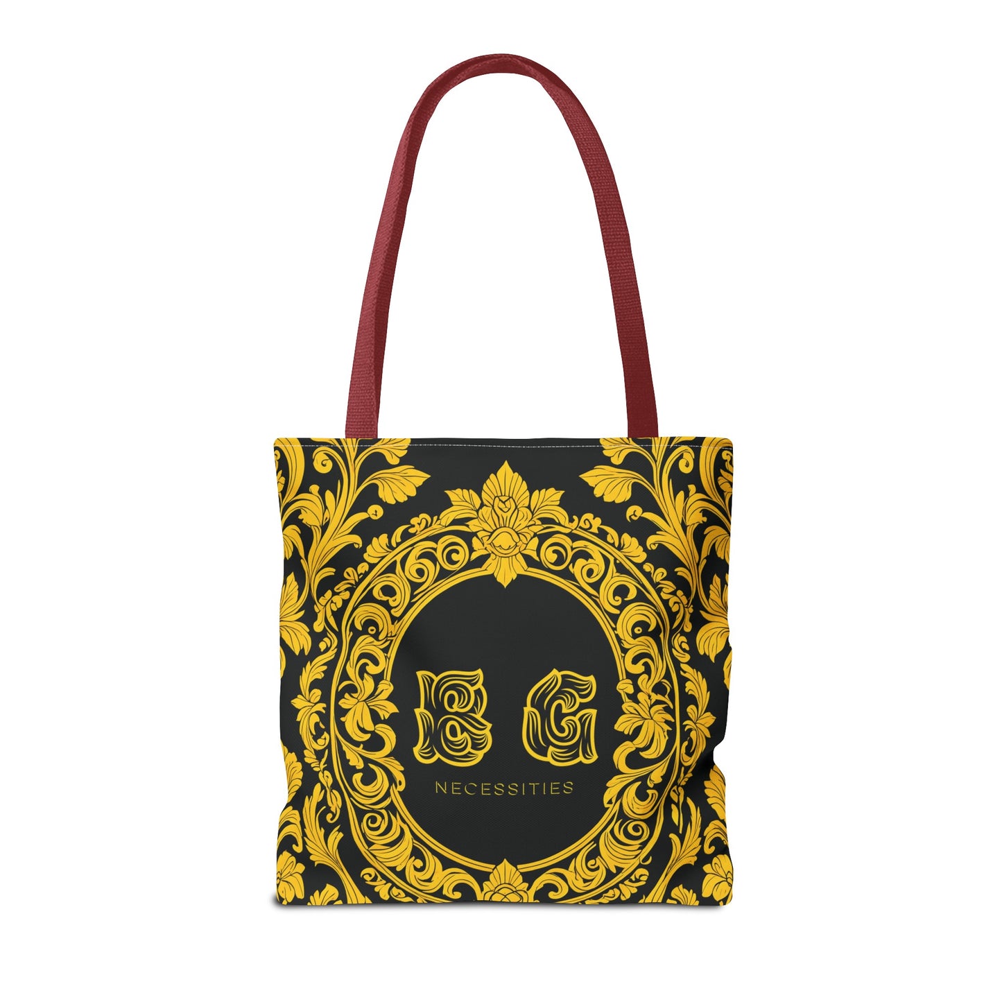 Burning Guitars Necessities Black & Yellow Vintage Tote Bag